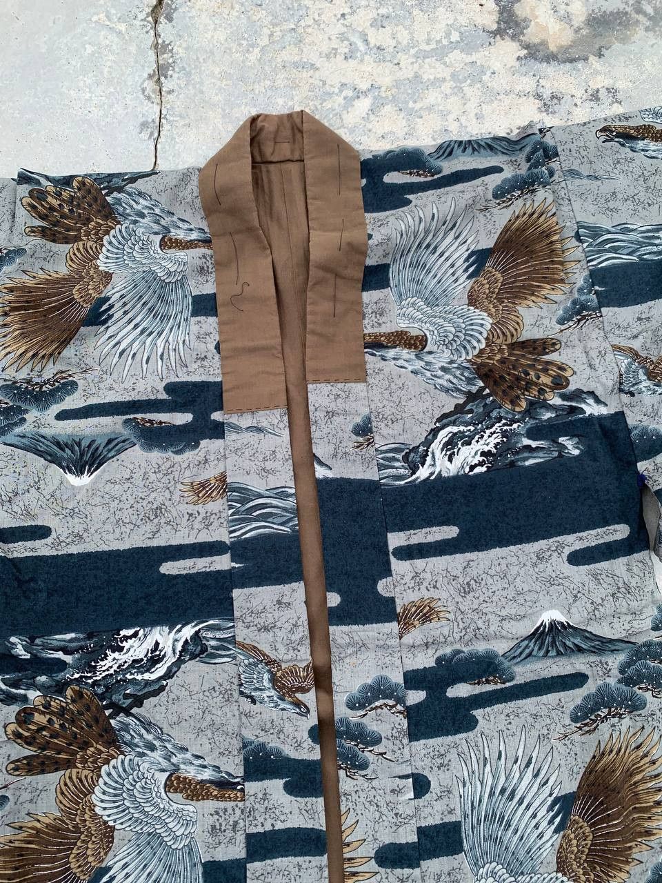 Japanese Brand Vintage Long Kimono Full Print Japanese Traditional Style Size US L / EU 52-54 / 3 - 4 Thumbnail