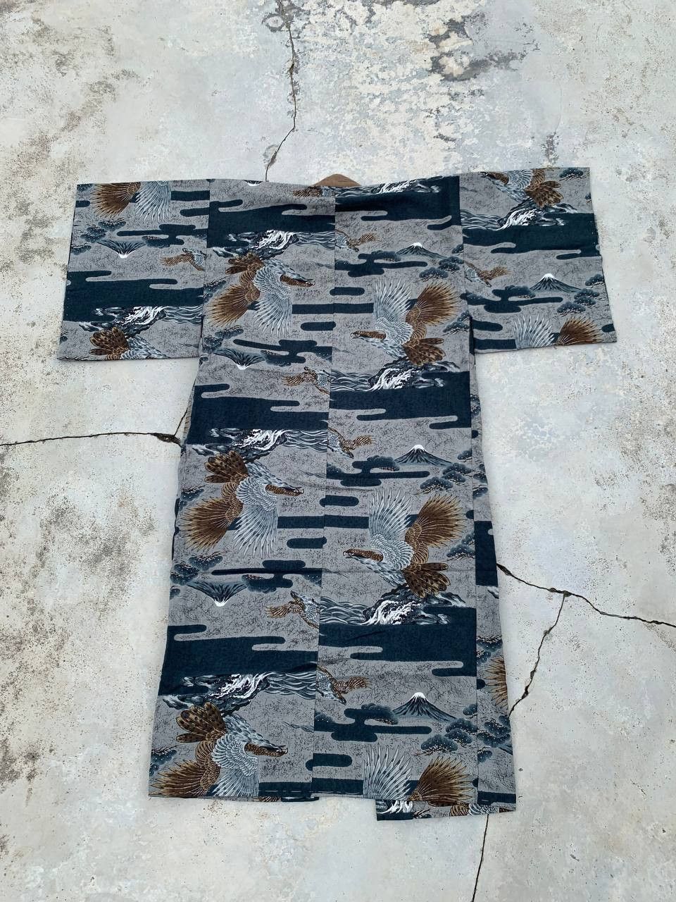 Japanese Brand Vintage Long Kimono Full Print Japanese Traditional Style Size US L / EU 52-54 / 3 - 6 Thumbnail