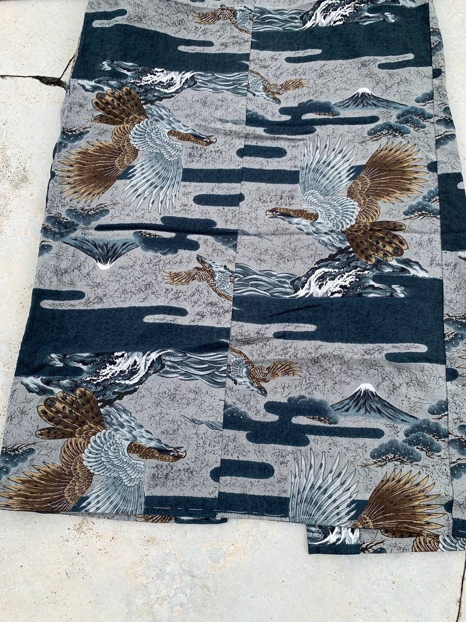 Japanese Brand Vintage Long Kimono Full Print Japanese Traditional Style Size US L / EU 52-54 / 3 - 10 Thumbnail