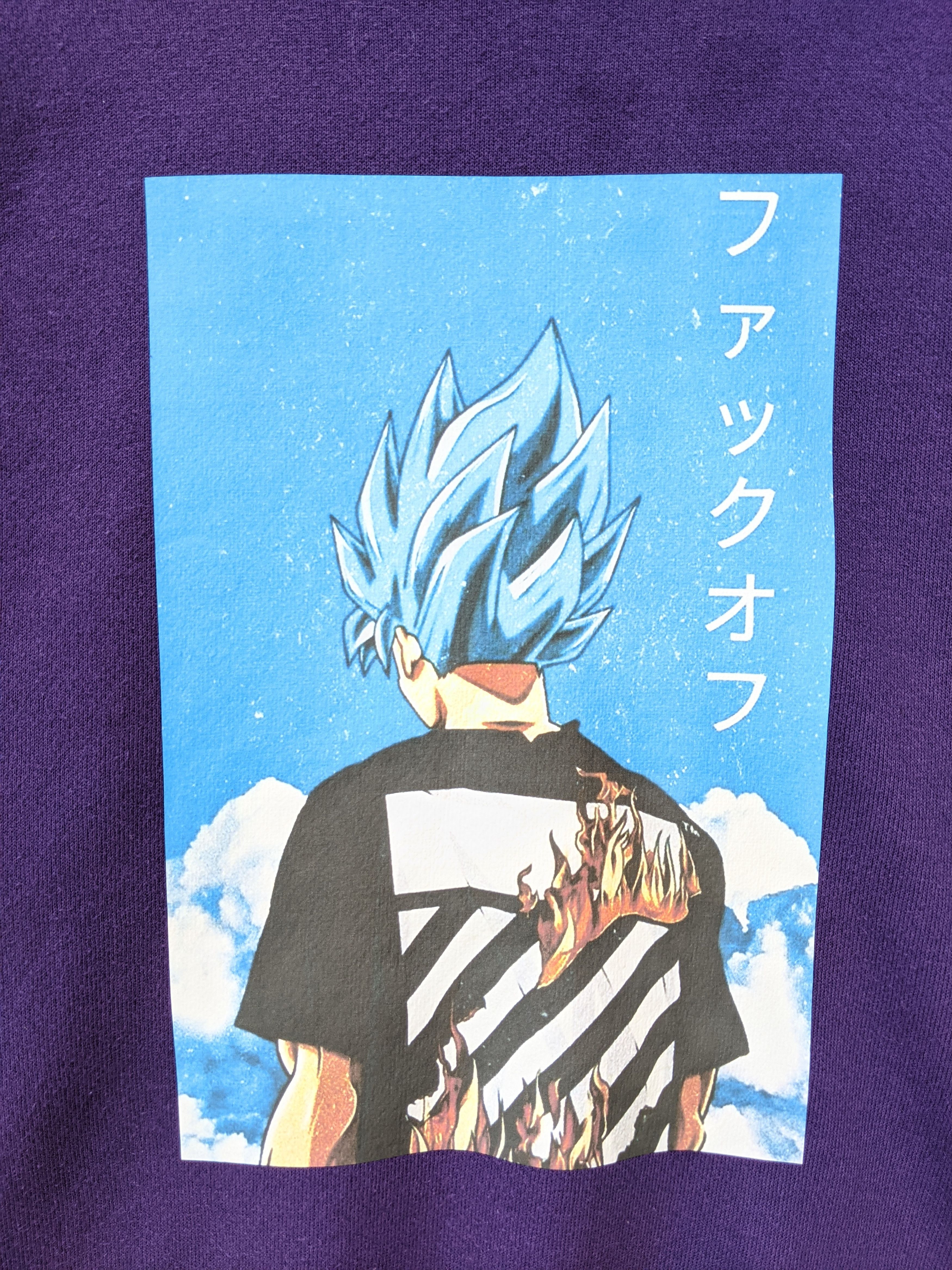 Anime × Cartoon Network × Tultex Vintage Tultex Iron On Dragon Ball Print Sweatshirt Size US L / EU 52-54 / 3 - 3 Thumbnail