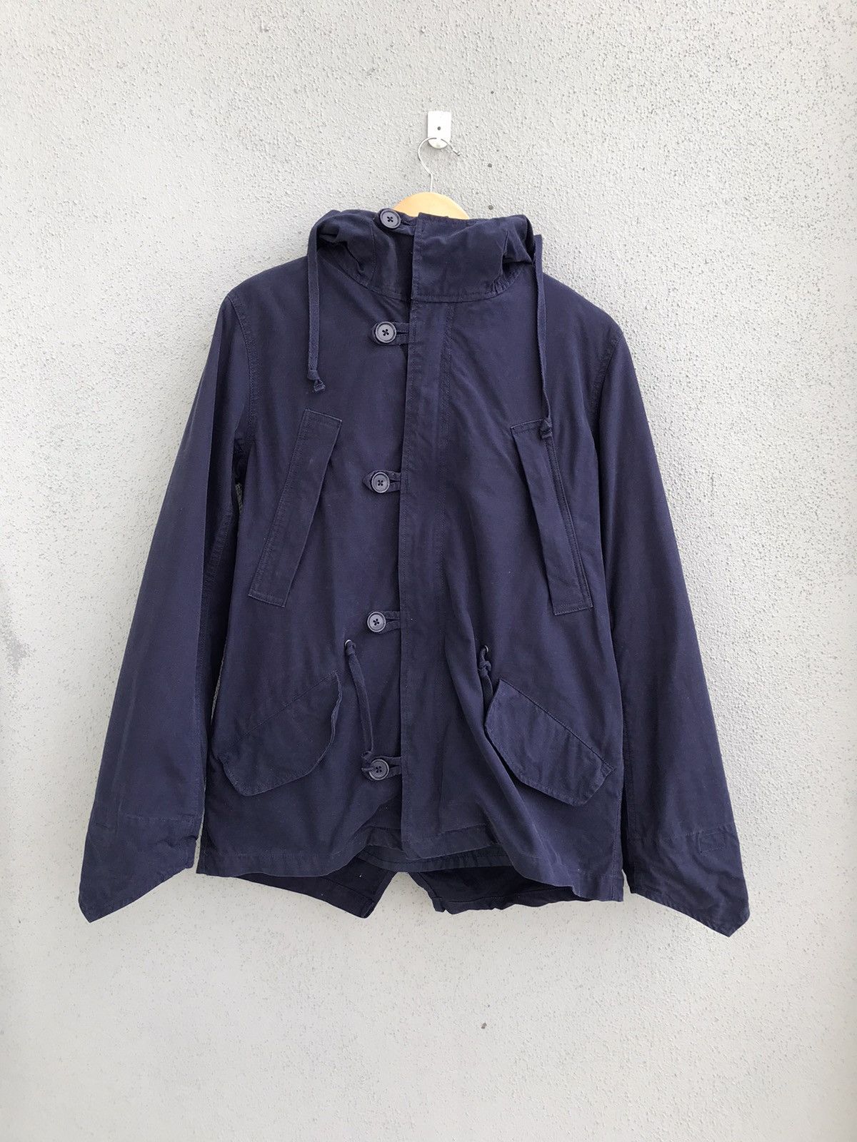 Japanese Brand Urban Research Japan Navy Blue Parka Jacket Fur Hoodie Size US S / EU 44-46 / 1 - 4 Thumbnail