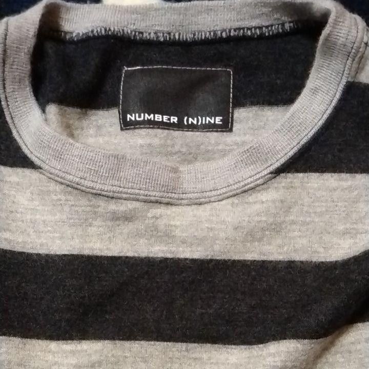 Number (N)ine Grunge Striped Wool Long Sleeve Tee Size US M / EU 48-50 / 2 - 3 Thumbnail