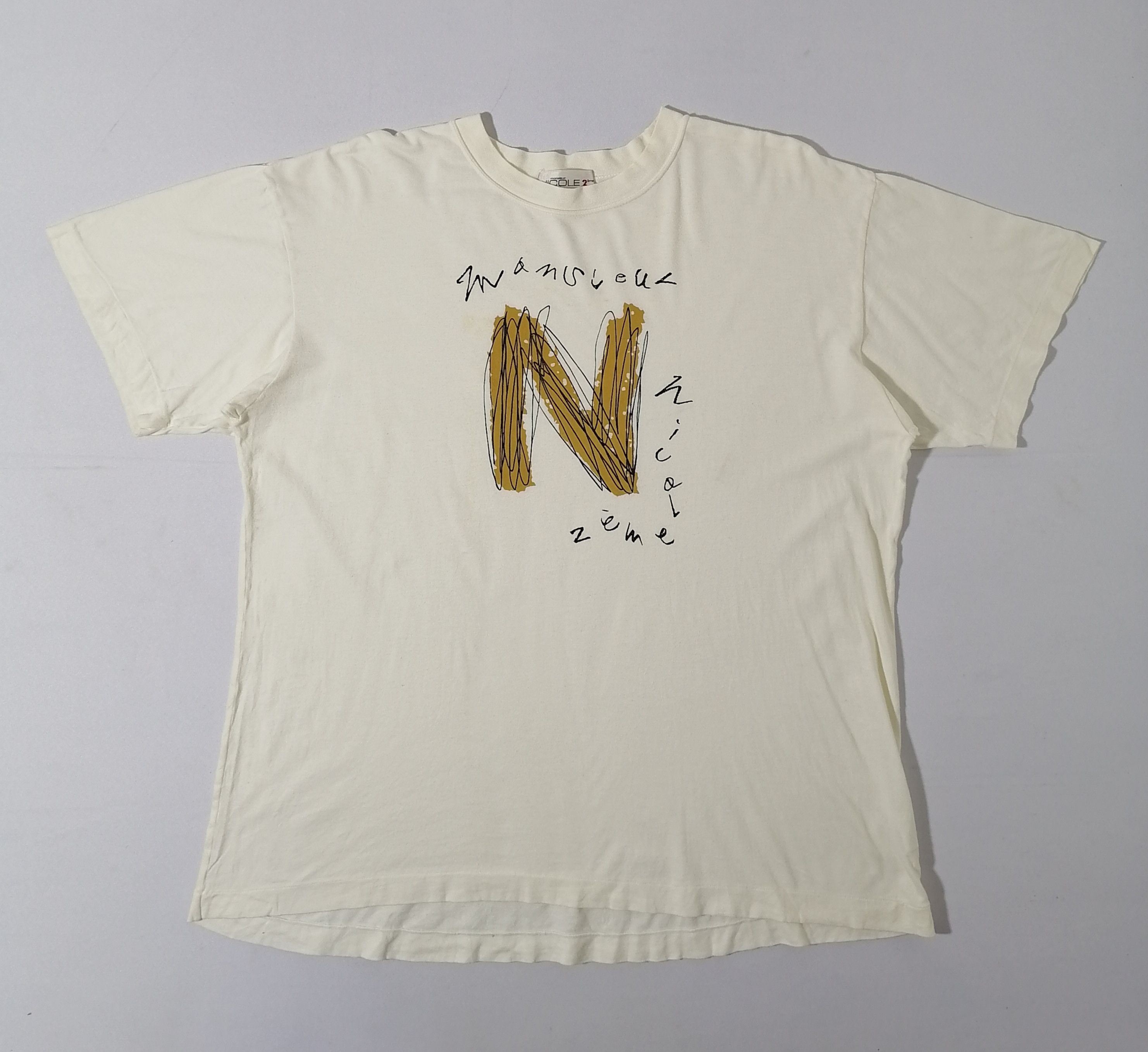 Japanese Brand Monsieur Nicole Nice Design Tee Size US L / EU 52-54 / 3 - 1 Thumbnail
