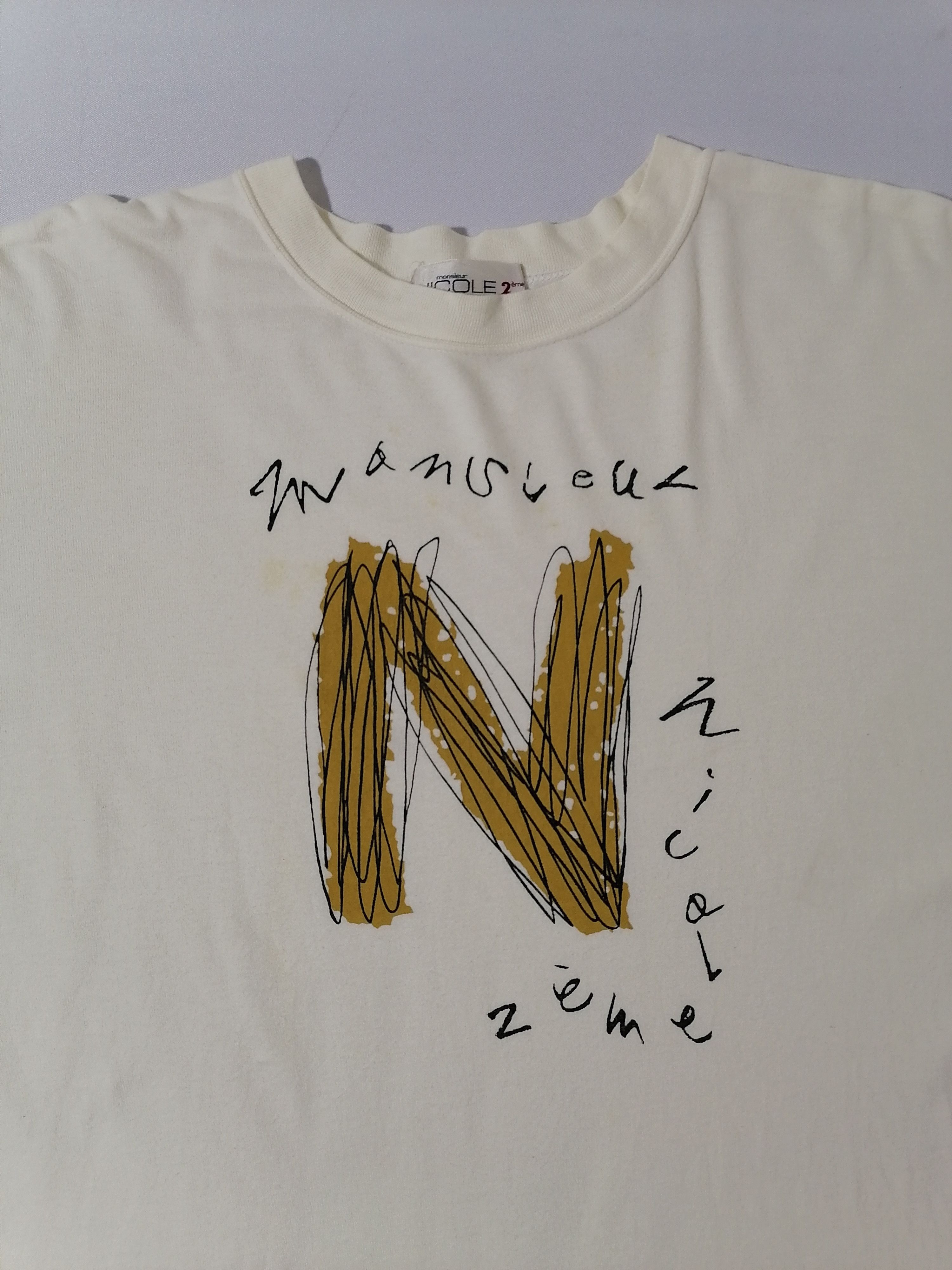 Japanese Brand Monsieur Nicole Nice Design Tee Size US L / EU 52-54 / 3 - 2 Thumbnail