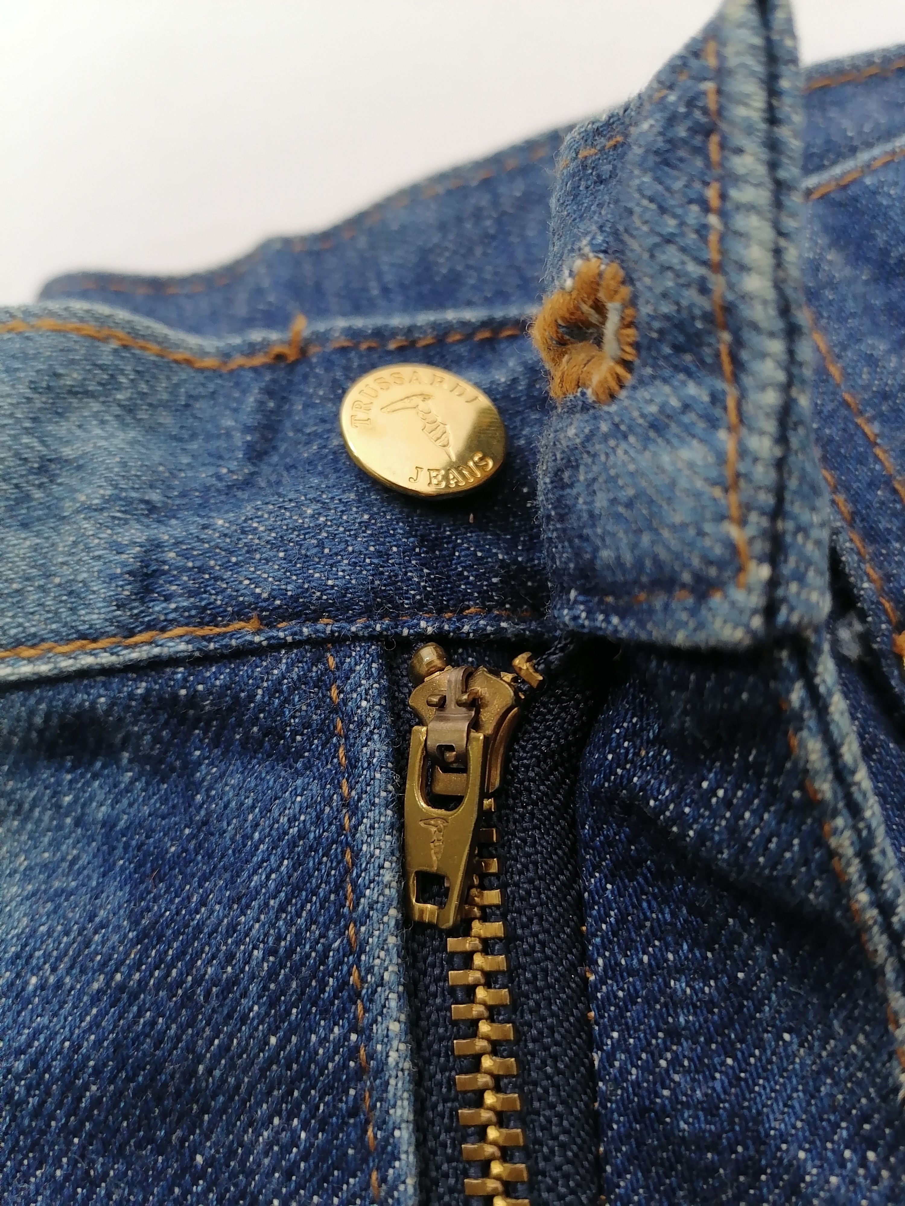 Trussardi × Vintage Trussardi Embroidered Denim Jeans Size US 30 / EU 46 - 3 Thumbnail