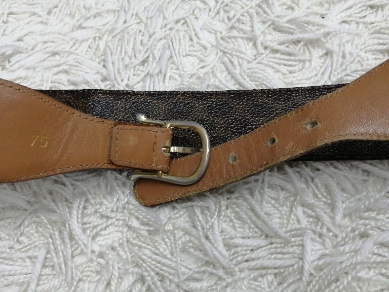 Celine × Vintage Vintage Celine Monogram Leather Belt Made in Italy Size ONE SIZE - 10 Thumbnail