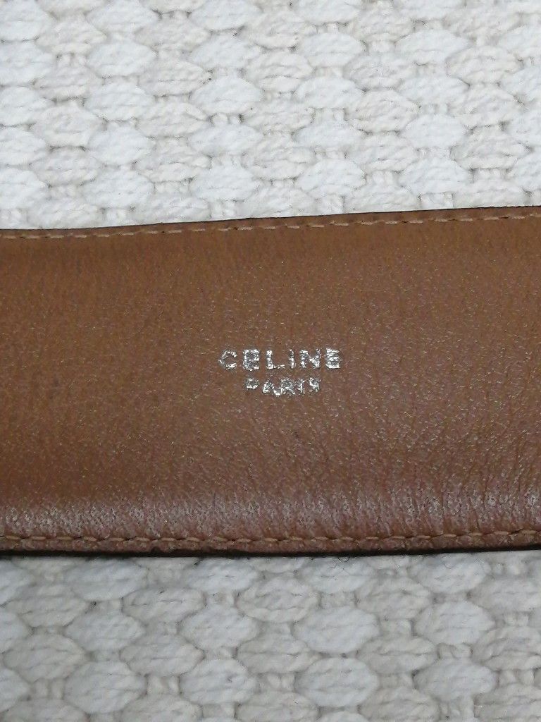 Celine × Vintage Vintage Celine Monogram Leather Belt Made in Italy Size ONE SIZE - 15 Thumbnail