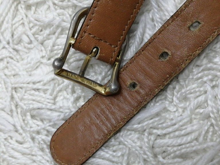 Celine × Vintage Vintage Celine Monogram Leather Belt Made in Italy Size ONE SIZE - 13 Thumbnail