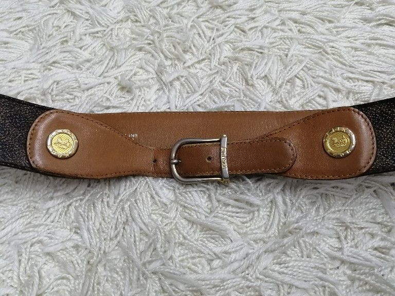 Celine × Vintage Vintage Celine Monogram Leather Belt Made in Italy Size ONE SIZE - 2 Thumbnail