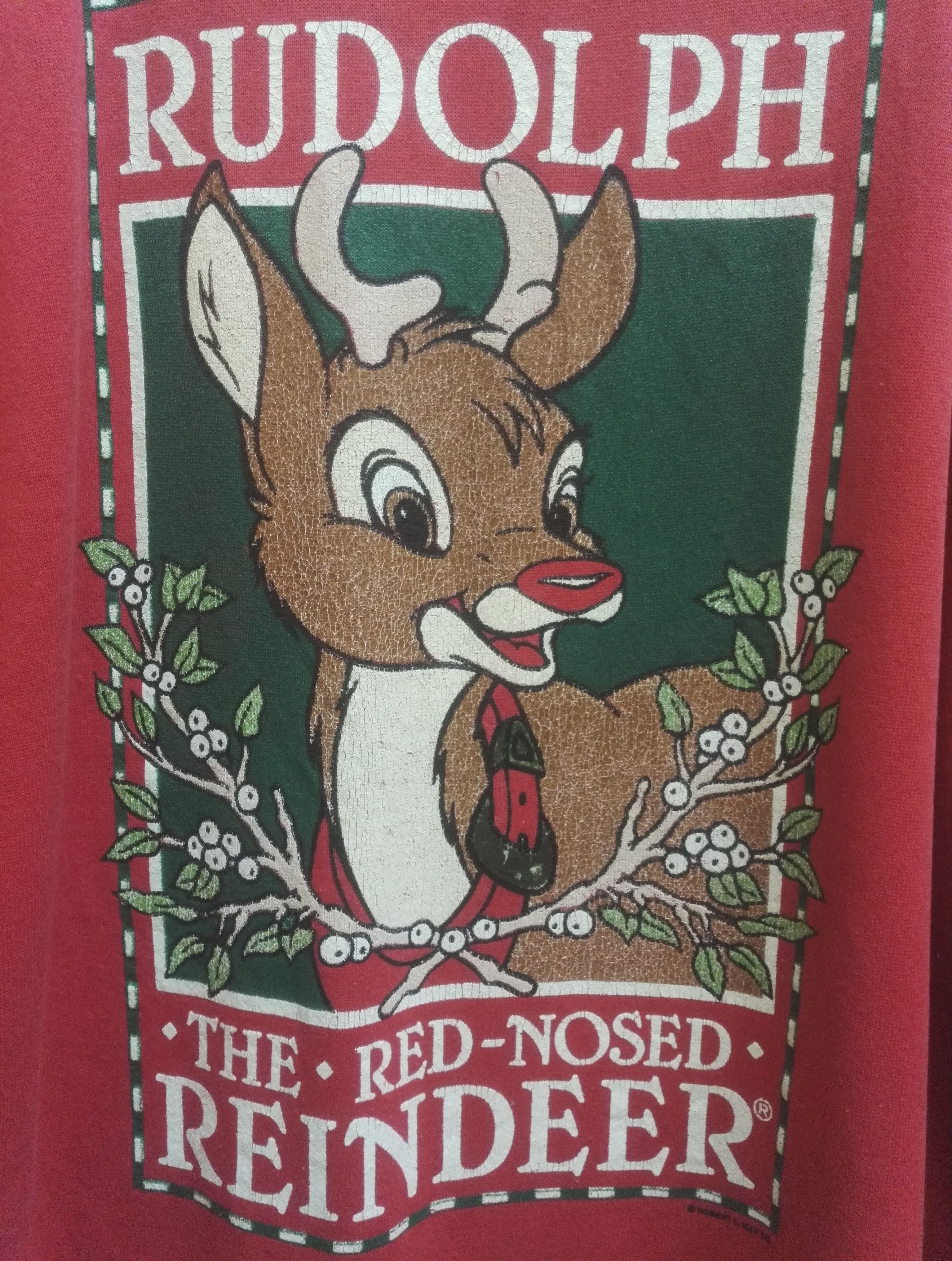 Japanese Brand Vintage Hanes Rudolph The Red Nosed Crewneck Size US XL / EU 56 / 4 - 2 Thumbnail