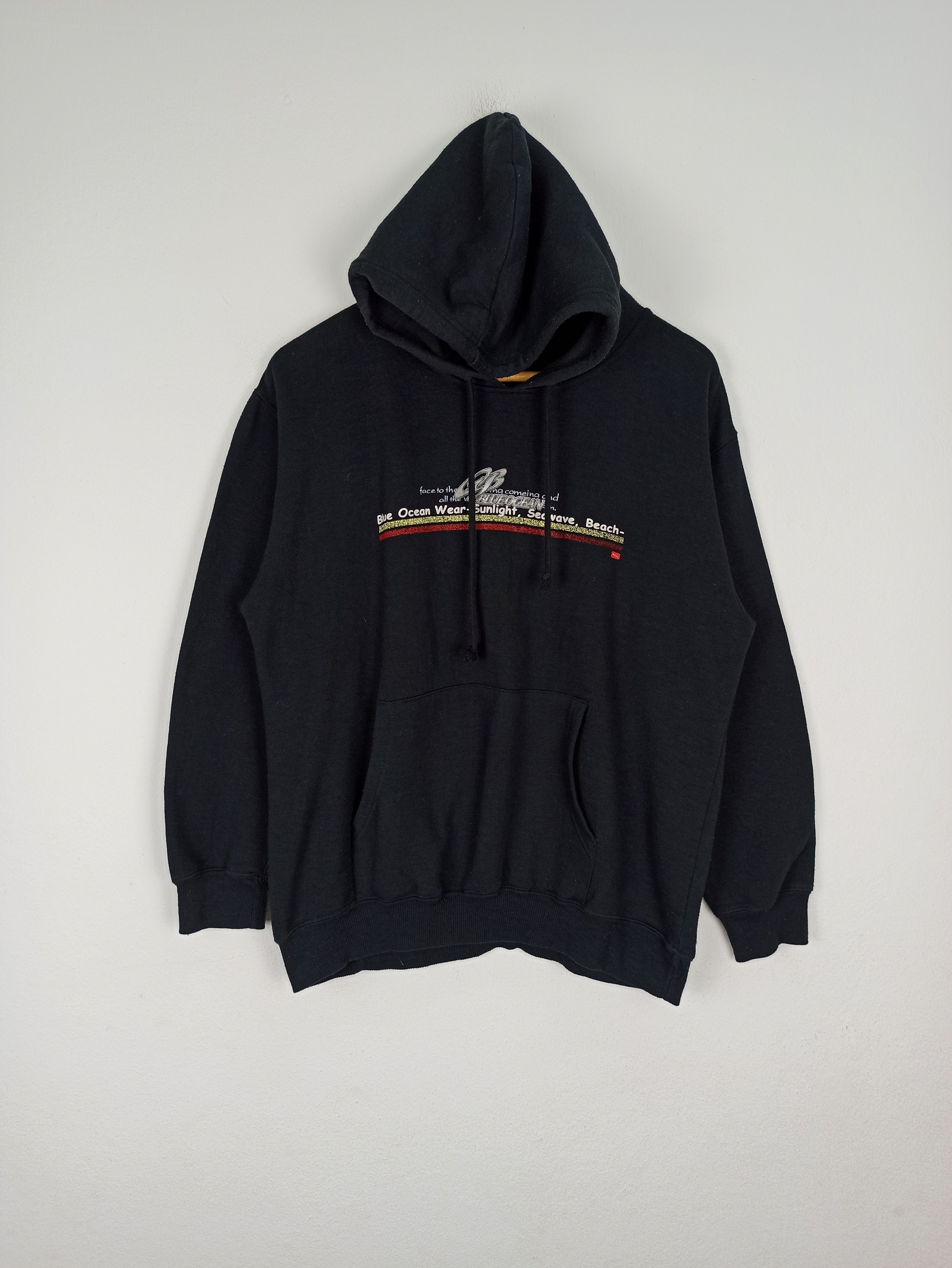 Vintage Blue Ocean Hoodie Sweatshirt Big Logo Medium Size (c47) Size US M / EU 48-50 / 2 - 3 Thumbnail