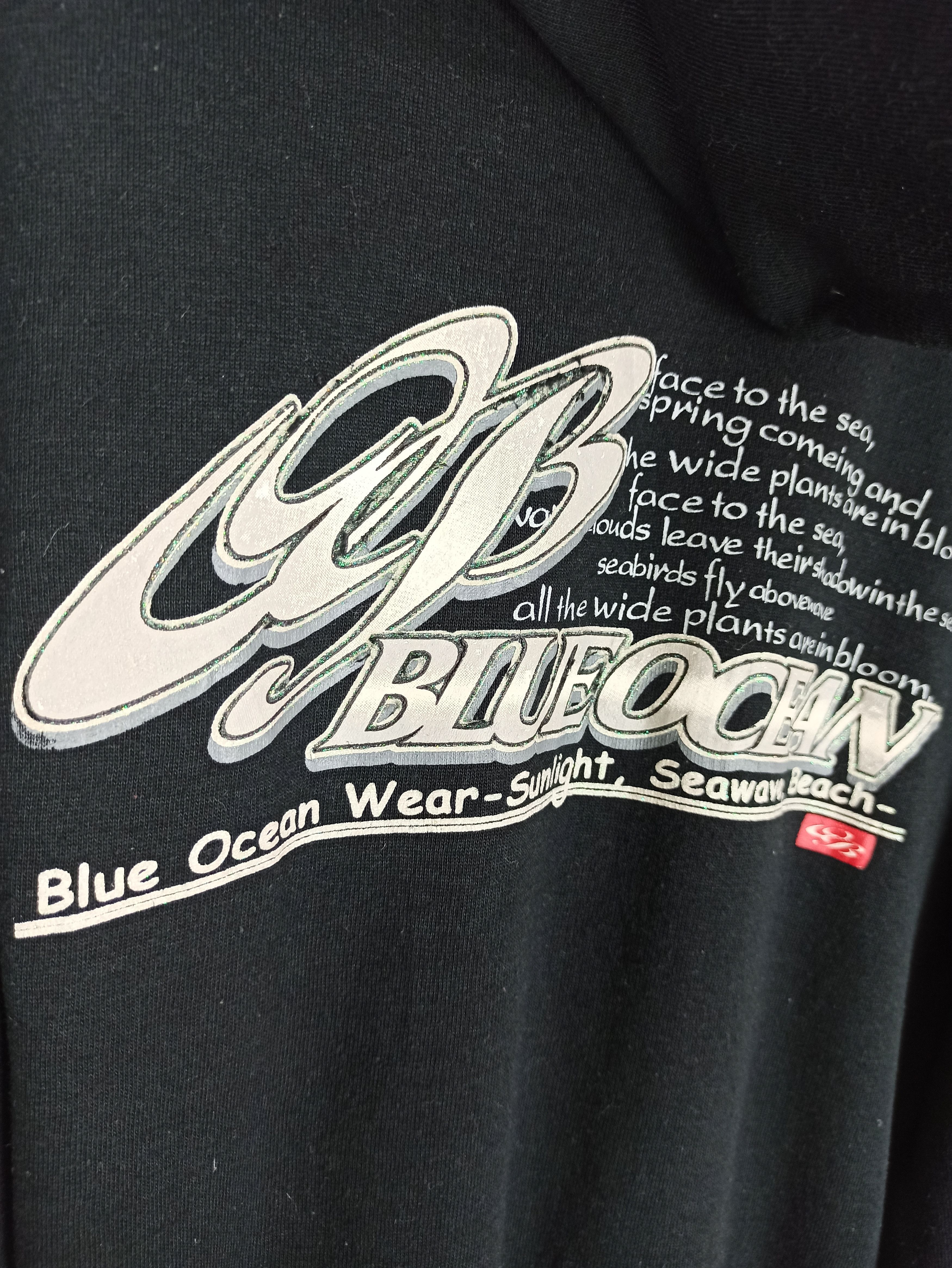 Vintage Blue Ocean Hoodie Sweatshirt Big Logo Medium Size (c47) Size US M / EU 48-50 / 2 - 2 Thumbnail