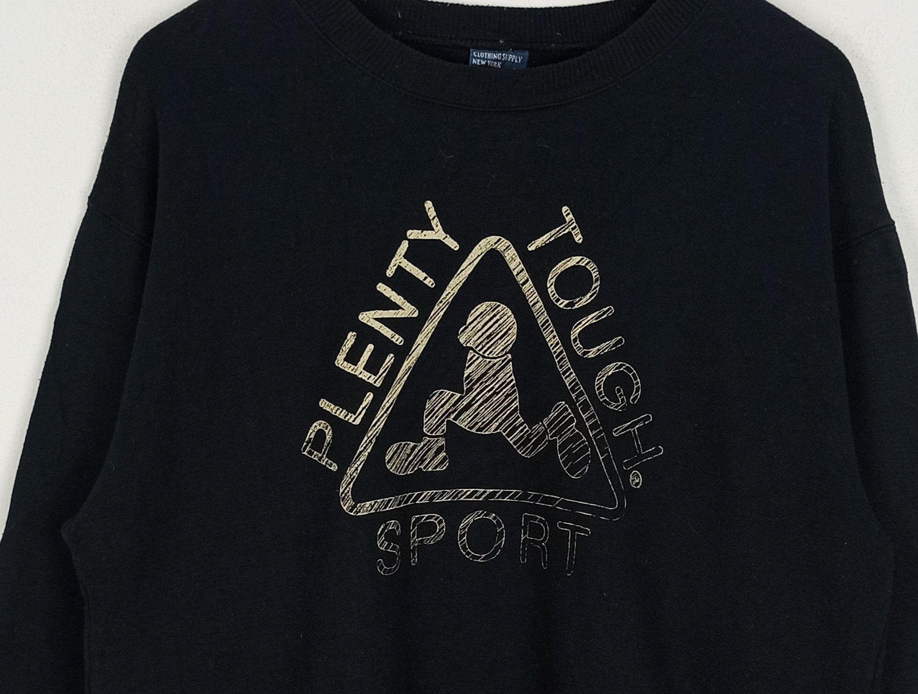 Vintage Plenty tough sports big logo pullover sweatshirt Size US L / EU 52-54 / 3 - 2 Thumbnail