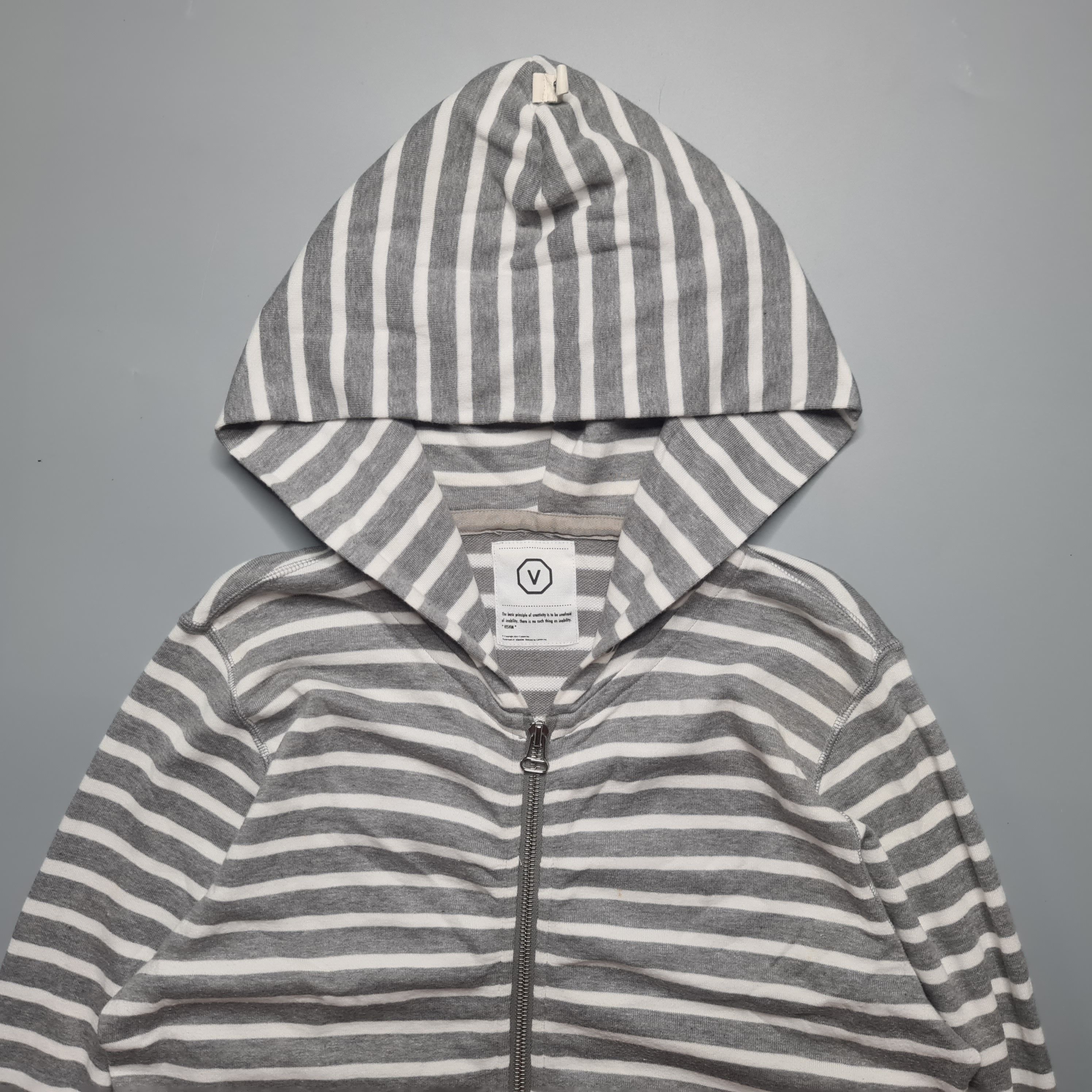 Visvim Visvim - SS06 JV Stripe Hoodie F. Z. (Luxsic) Size US S / EU 44-46 / 1 - 2 Thumbnail