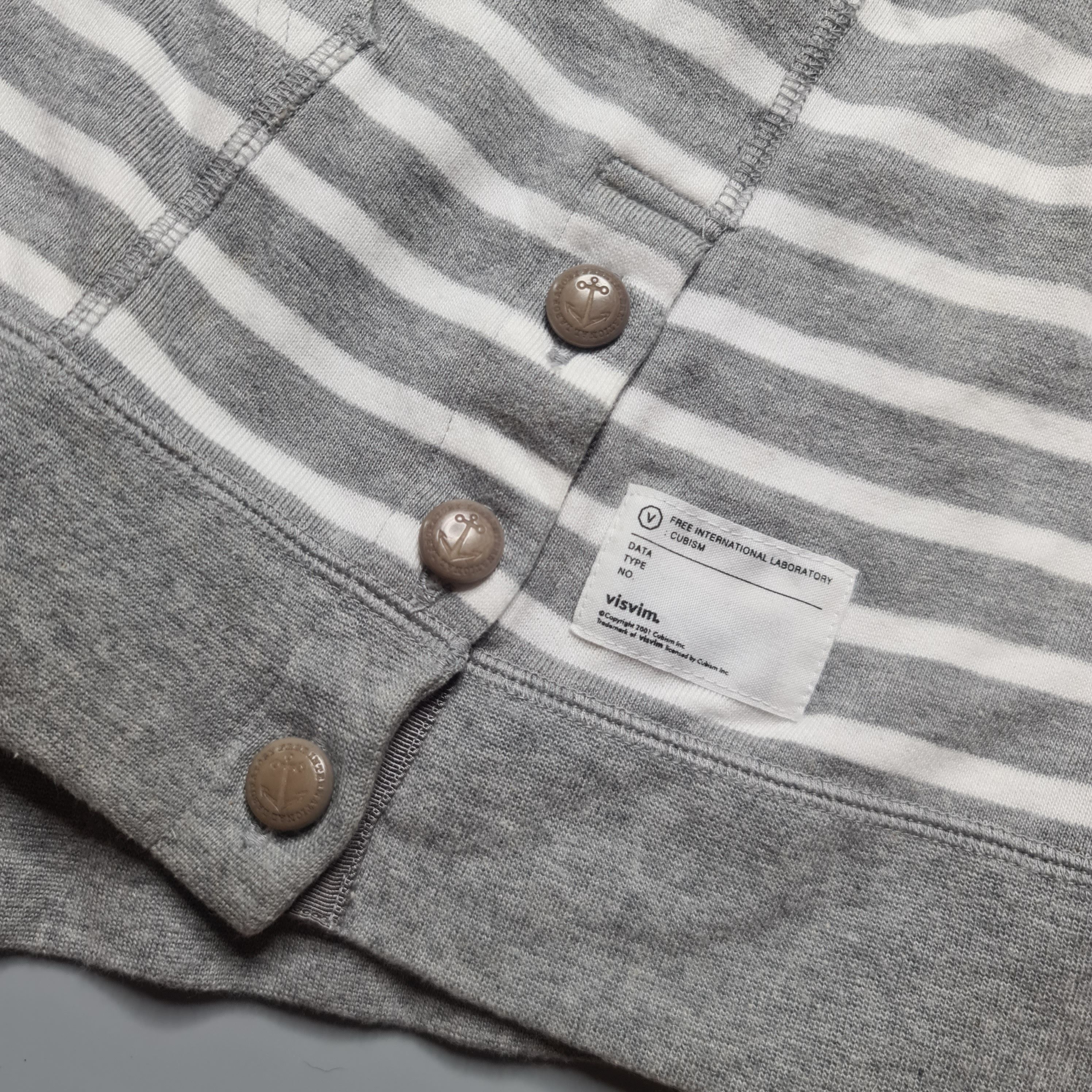 Visvim Visvim - SS06 JV Stripe Hoodie F. Z. (Luxsic) Size US S / EU 44-46 / 1 - 8 Thumbnail