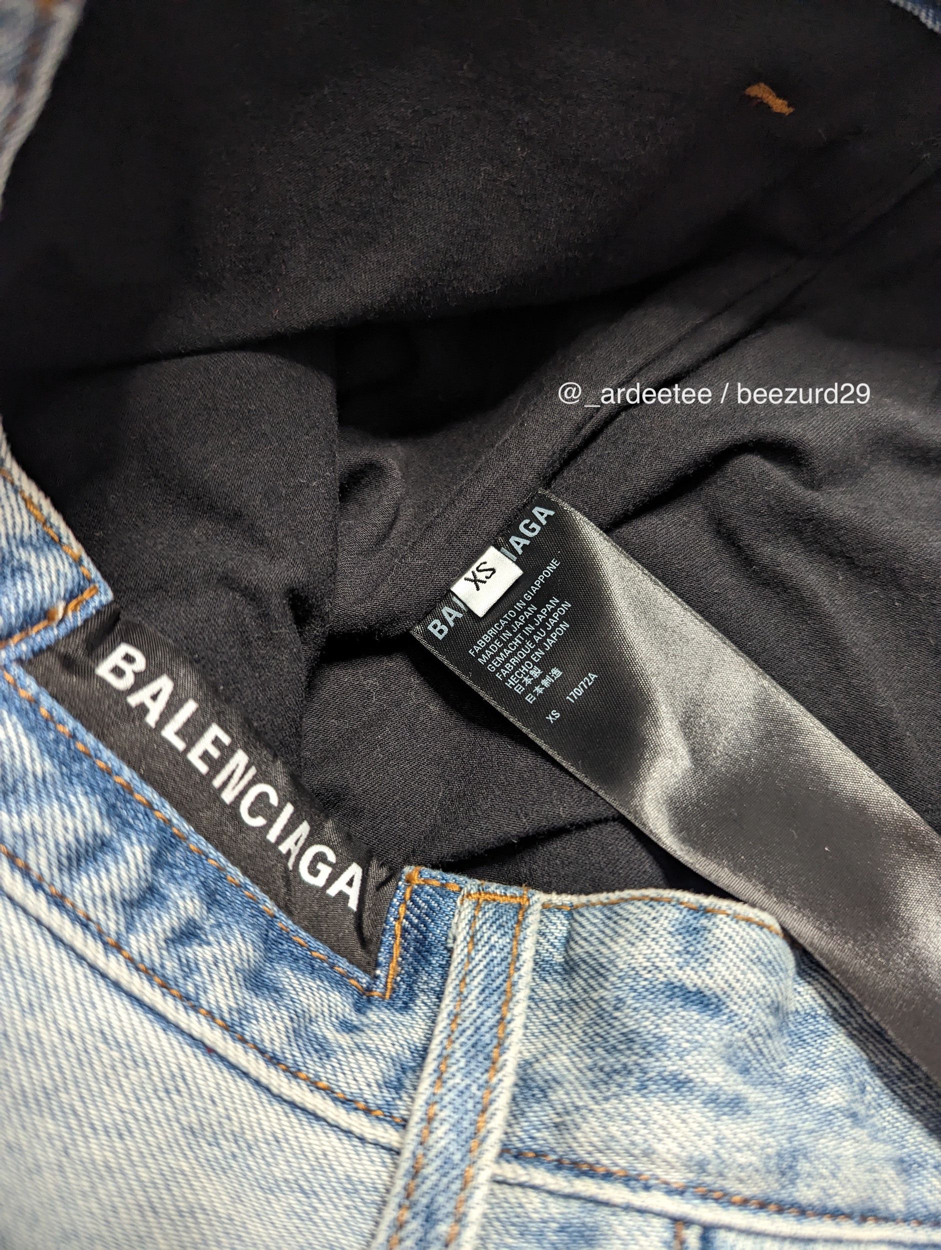 Balenciaga *NEW* SLASHED DENIM/TRACK PANTS HYBRID FW21 Size US 30 / EU 46 - 13 Thumbnail