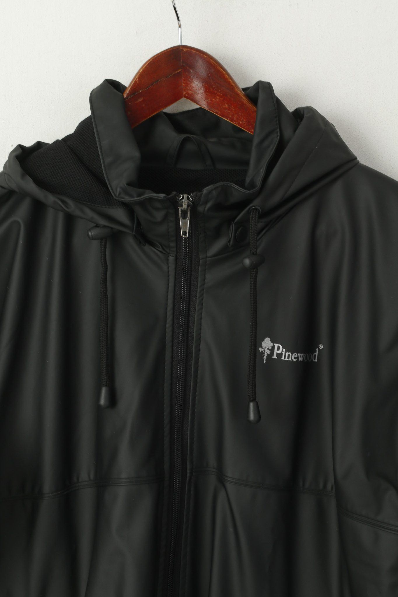 Vintage Pinewood Men 176 XS Jacket Black Outdoor Hood 0436 Size US XS / EU 42 / 0 - 2 Thumbnail
