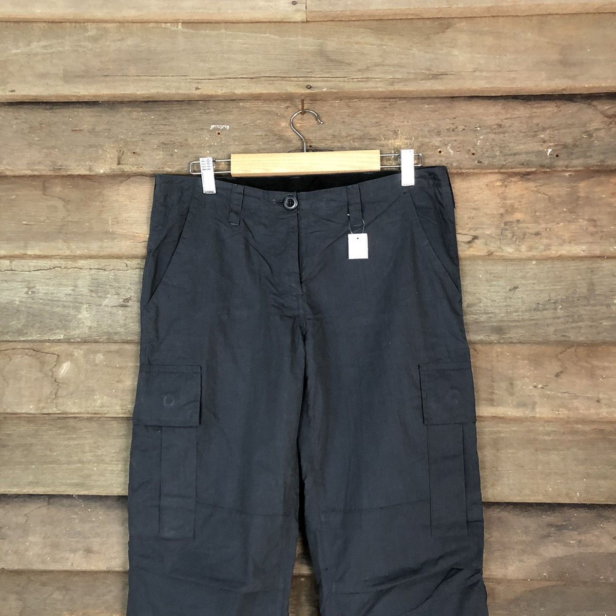 Japanese Brand DLL United Arrows Black Cargo Multipocket Pants #1523 Size US 30 / EU 46 - 2 Thumbnail