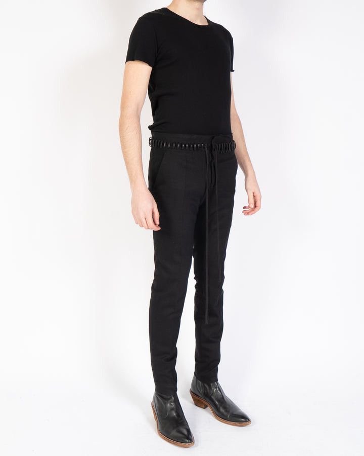 Haider Ackermann FW16 Black Laced Trousers Size US 32 / EU 48 - 3 Thumbnail