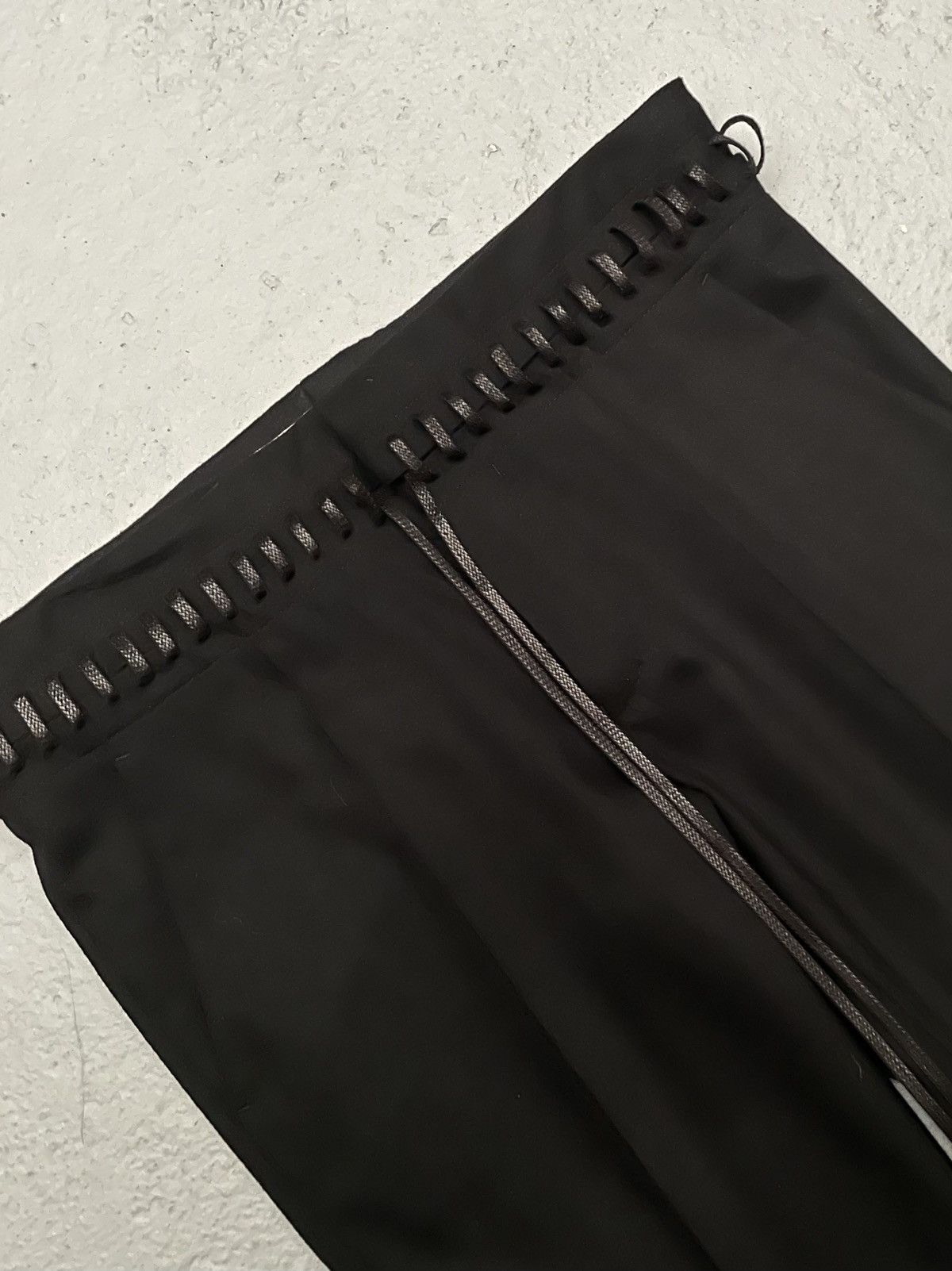 Haider Ackermann FW16 Black Laced Trousers Size US 32 / EU 48 - 2 Thumbnail