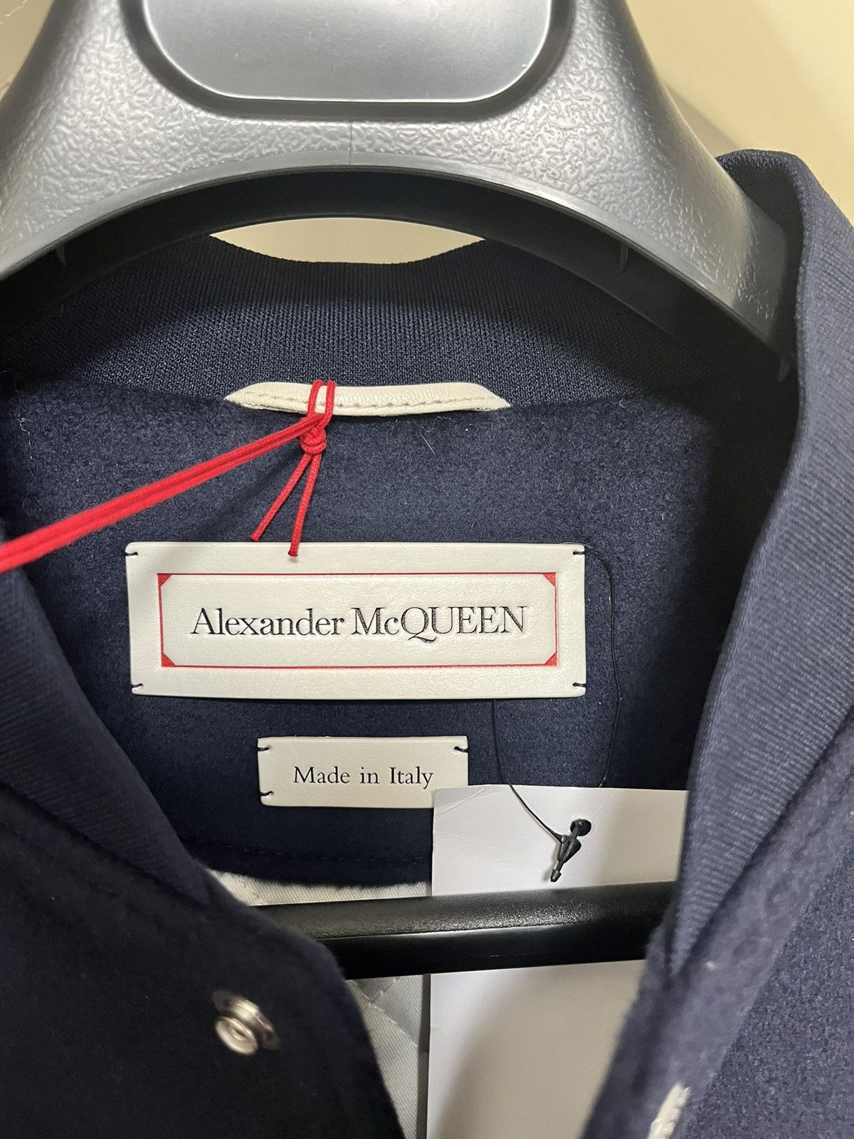 Alexander McQueen Leather Sleeve Varsity Jacket Sz 50 Size US M / EU 48-50 / 2 - 3 Thumbnail