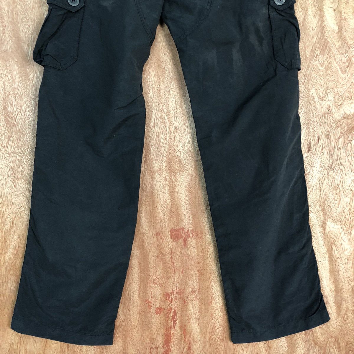 Japanese Brand DL RedSkin Black Multipocket Cargo Pants #1925 Size US 32 / EU 48 - 11 Thumbnail