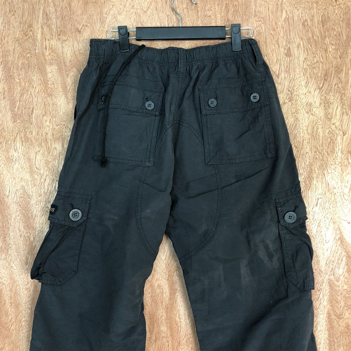 Japanese Brand DL RedSkin Black Multipocket Cargo Pants #1925 Size US 32 / EU 48 - 10 Thumbnail
