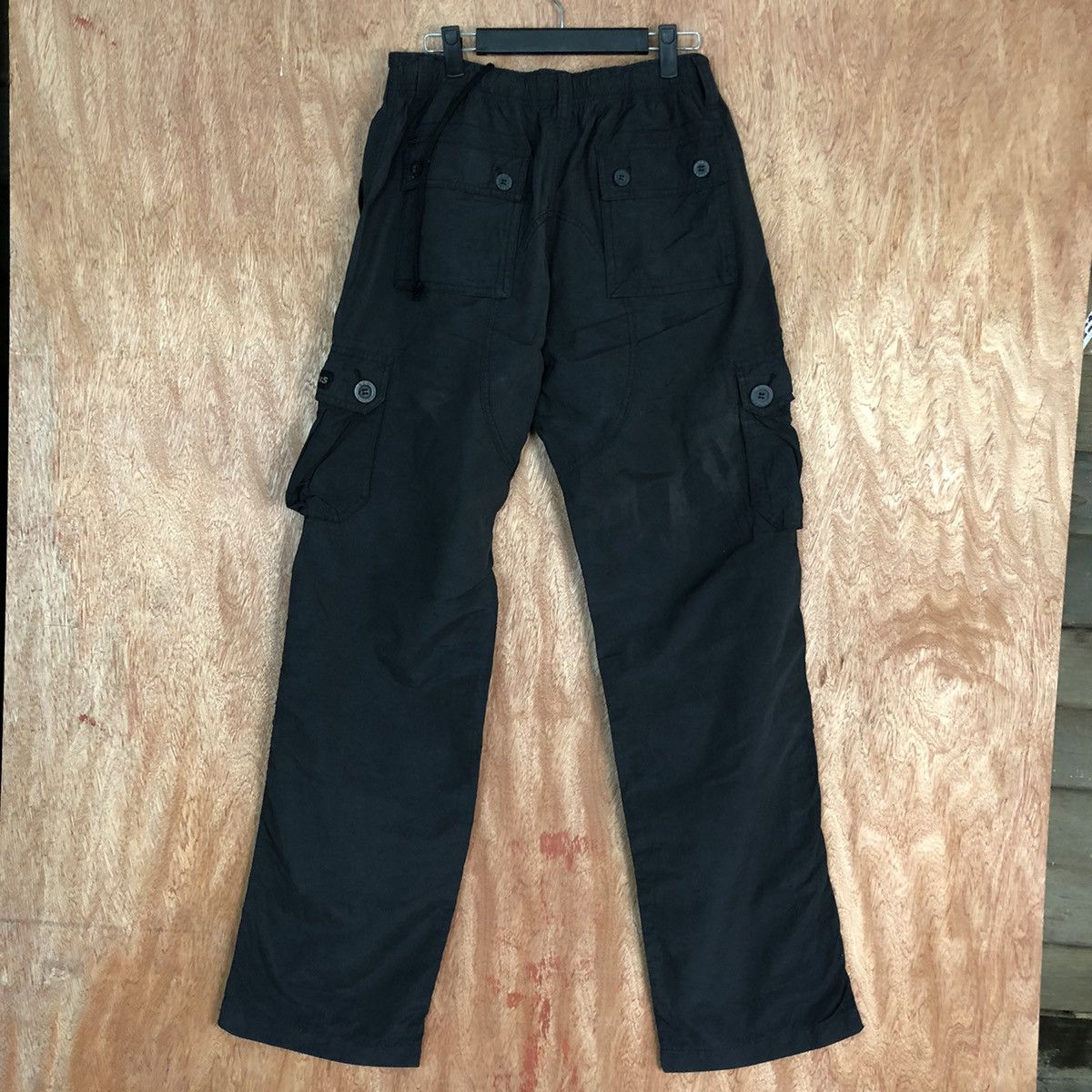 Japanese Brand DL RedSkin Black Multipocket Cargo Pants #1925 Size US 32 / EU 48 - 9 Thumbnail