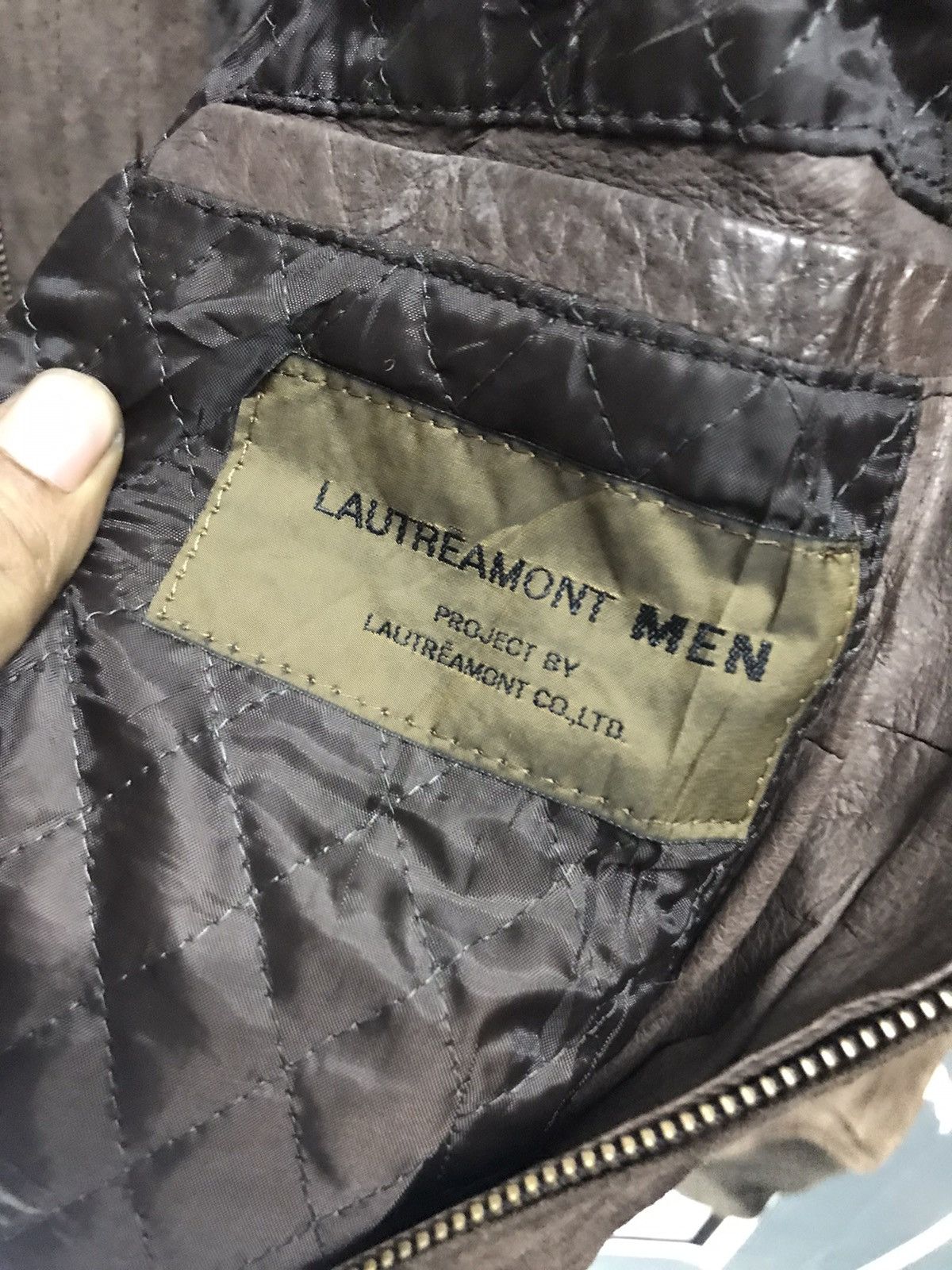 Japanese Brand × Vintage Lautreamont men leather zipper jacket Size US L / EU 52-54 / 3 - 4 Thumbnail