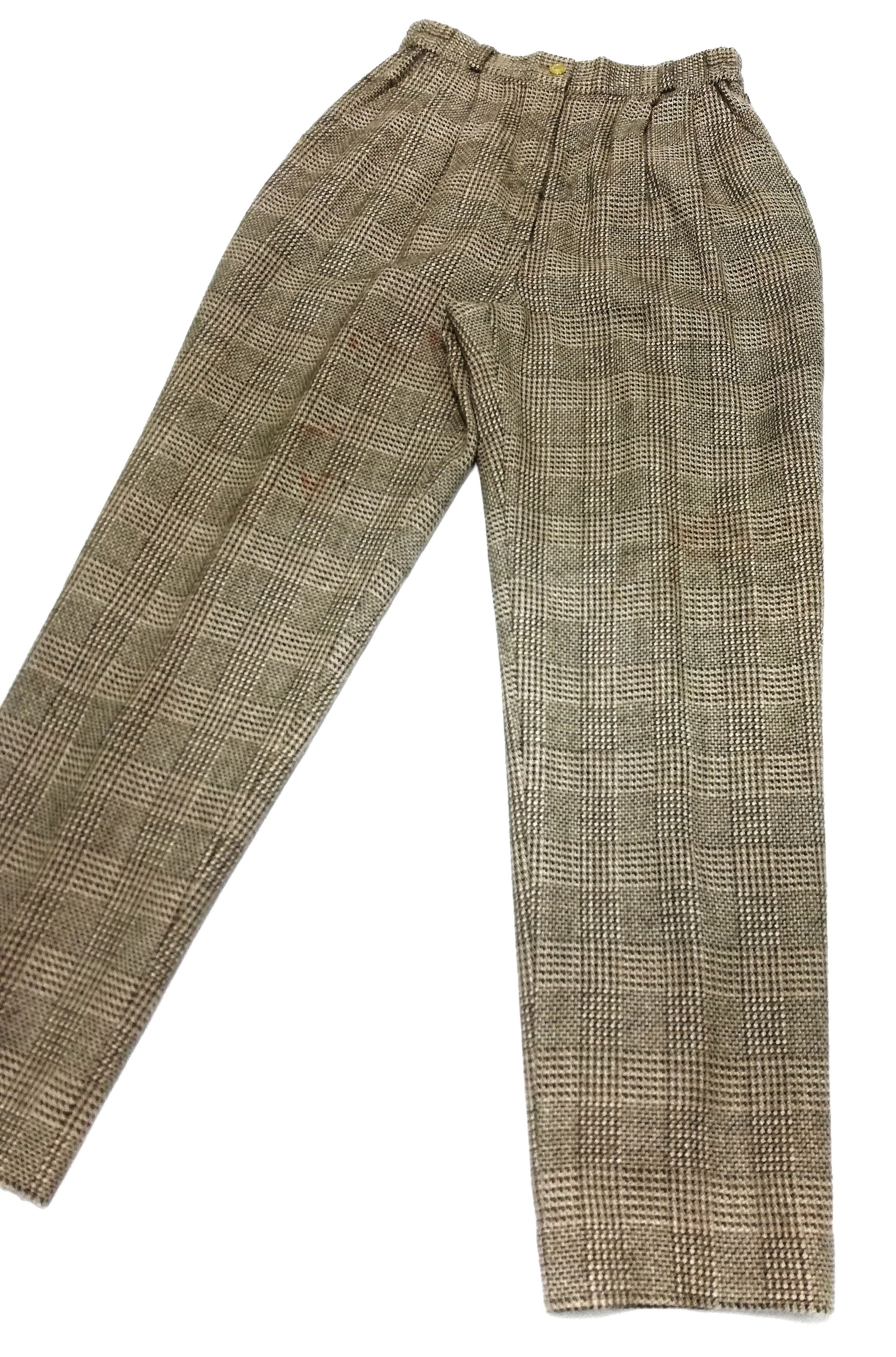 Balenciaga 🔥Golf Balenciaga Paris Wool Tartan Trousers Casual Pants🔥 Size US 26 / EU 42 - 3 Thumbnail