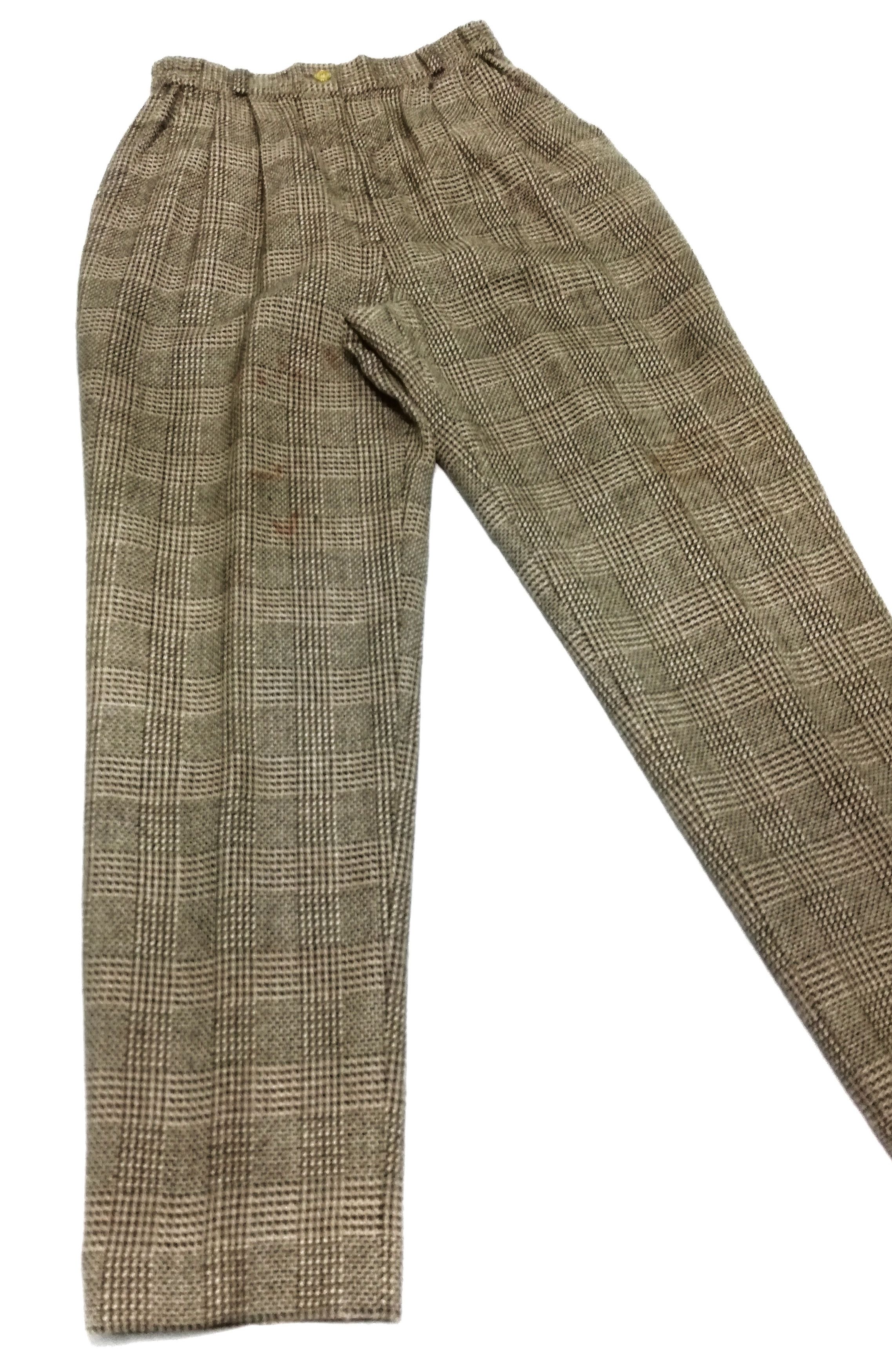 Balenciaga 🔥Golf Balenciaga Paris Wool Tartan Trousers Casual Pants🔥 Size US 26 / EU 42 - 2 Thumbnail