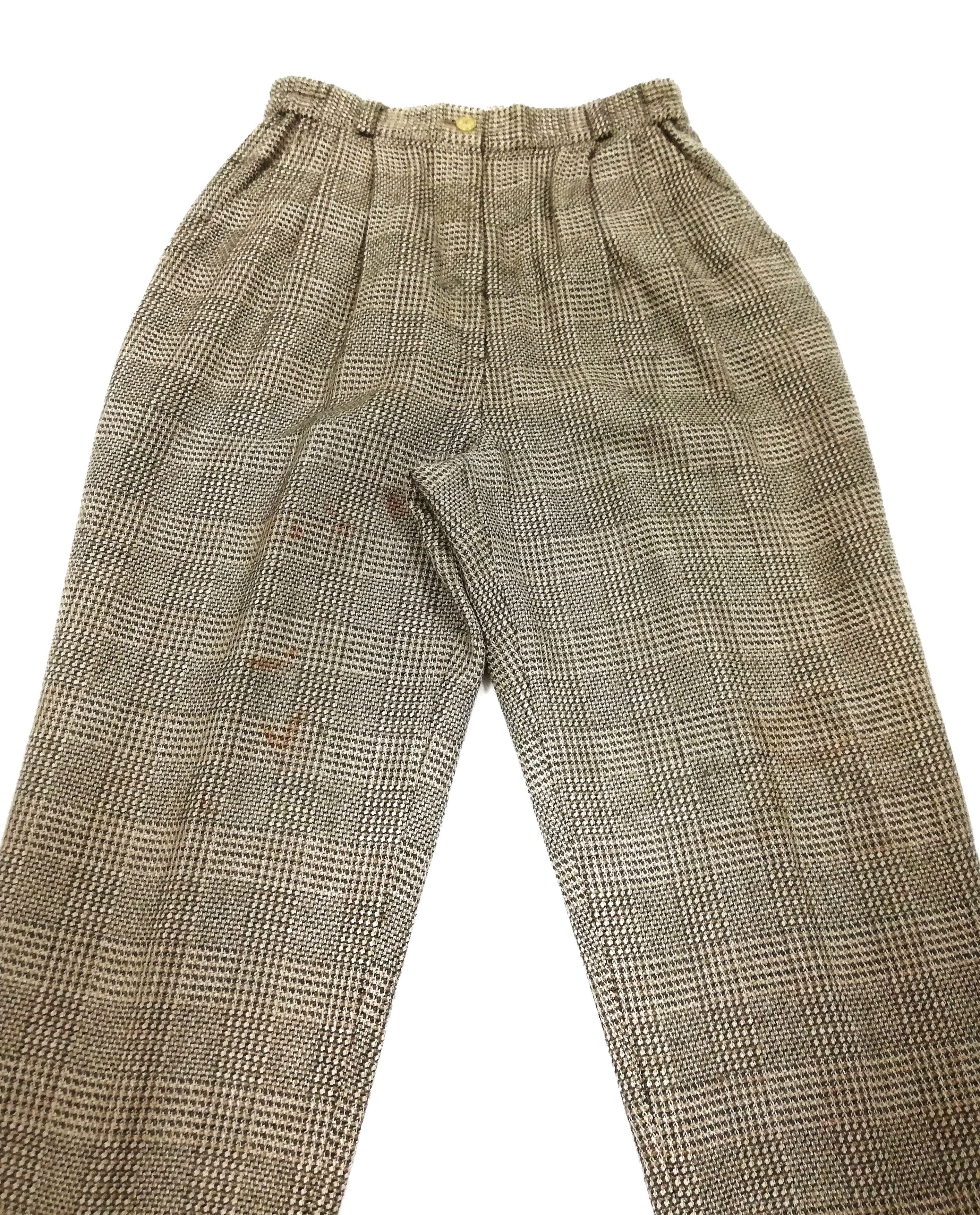 Balenciaga 🔥Golf Balenciaga Paris Wool Tartan Trousers Casual Pants🔥 Size US 26 / EU 42 - 4 Thumbnail