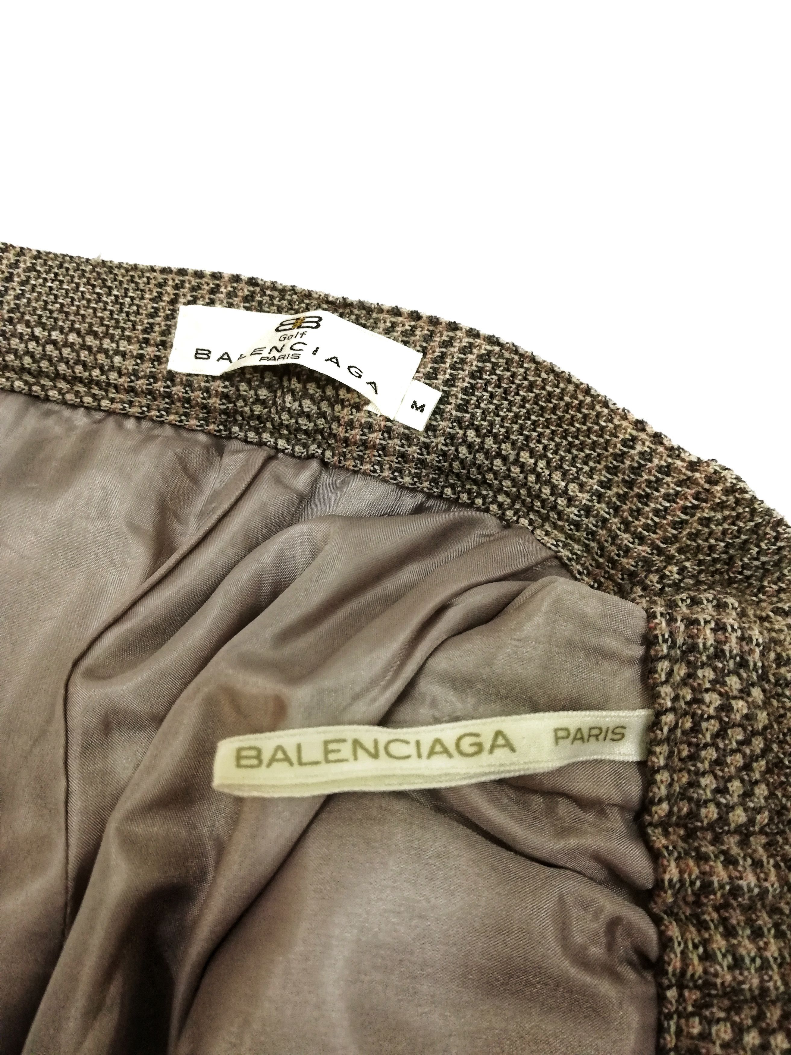 Balenciaga 🔥Golf Balenciaga Paris Wool Tartan Trousers Casual Pants🔥 Size US 26 / EU 42 - 9 Thumbnail