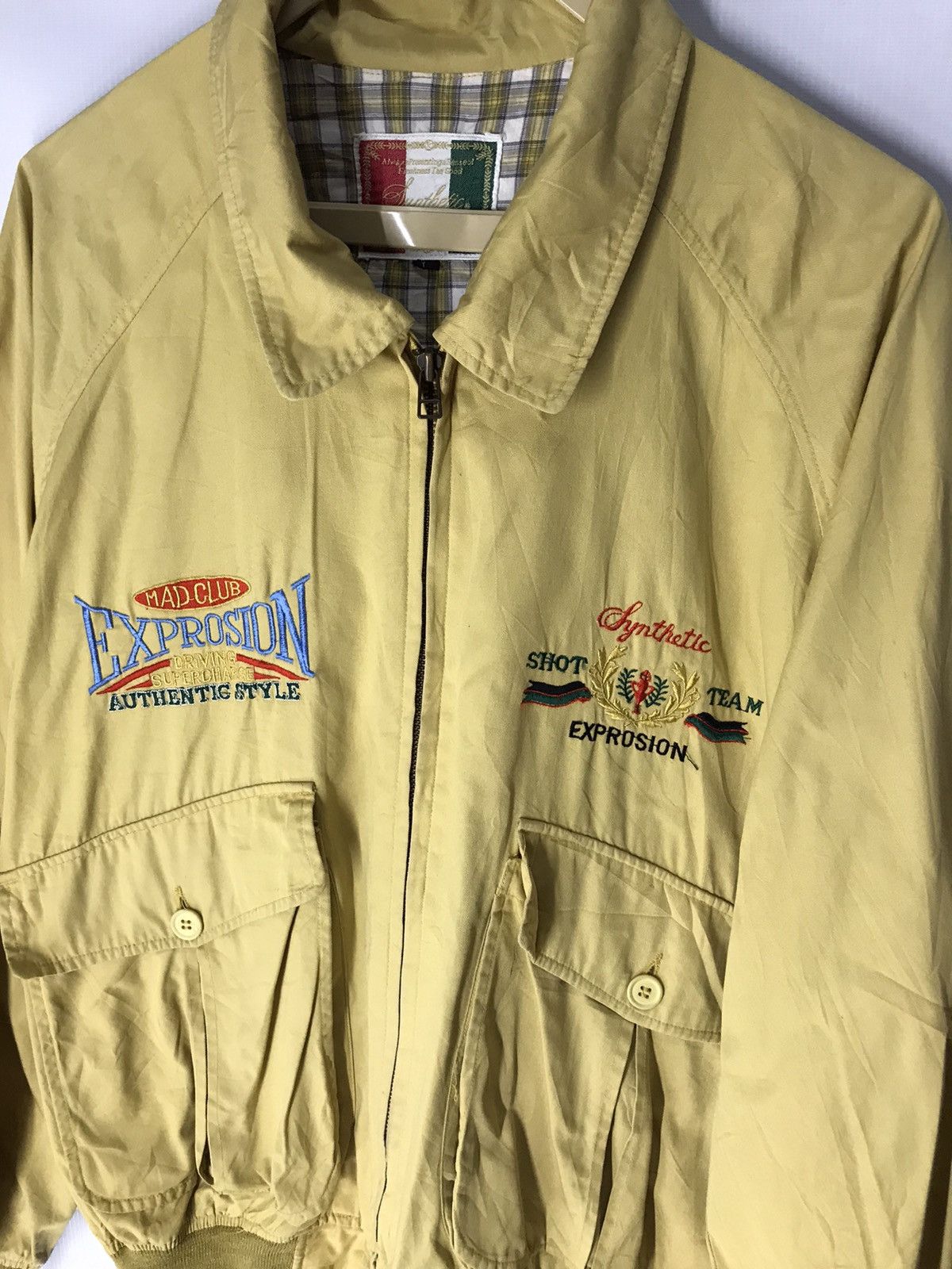 Japanese Brand × Vintage Synthetic explosion light jacket Size US L / EU 52-54 / 3 - 4 Thumbnail