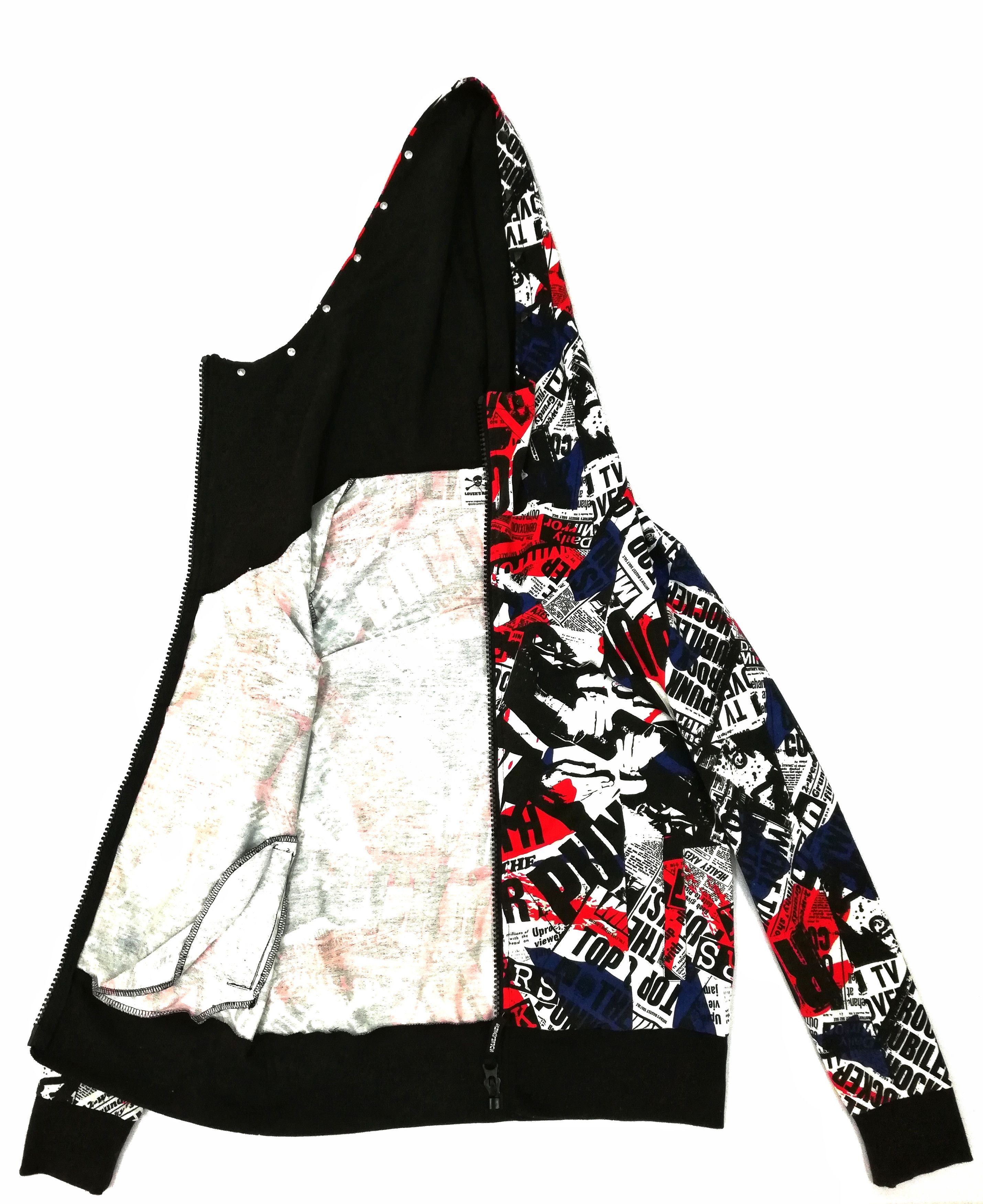 Japanese Brand 🔥DOPE🇯🇵 SUPER LOVERS LOVER'S PUNK ROCK FULL PRINT HOODIE Size US S / EU 44-46 / 1 - 3 Thumbnail