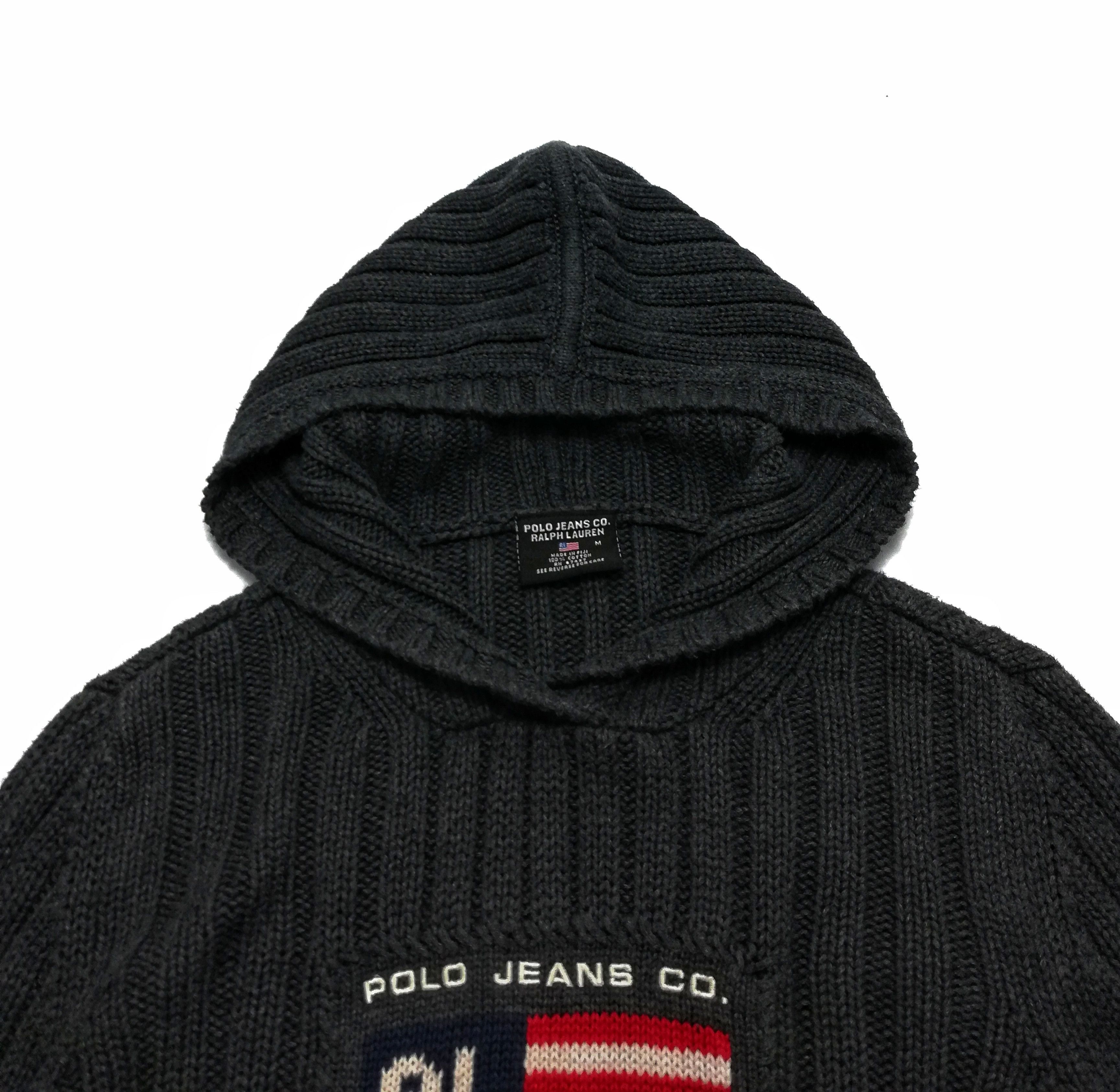 Polo Ralph Lauren × Ralph Lauren 🔥Polo Jeans The Flag RL Big Logo Bendera Knitwear Hoodie Size US S / EU 44-46 / 1 - 5 Thumbnail