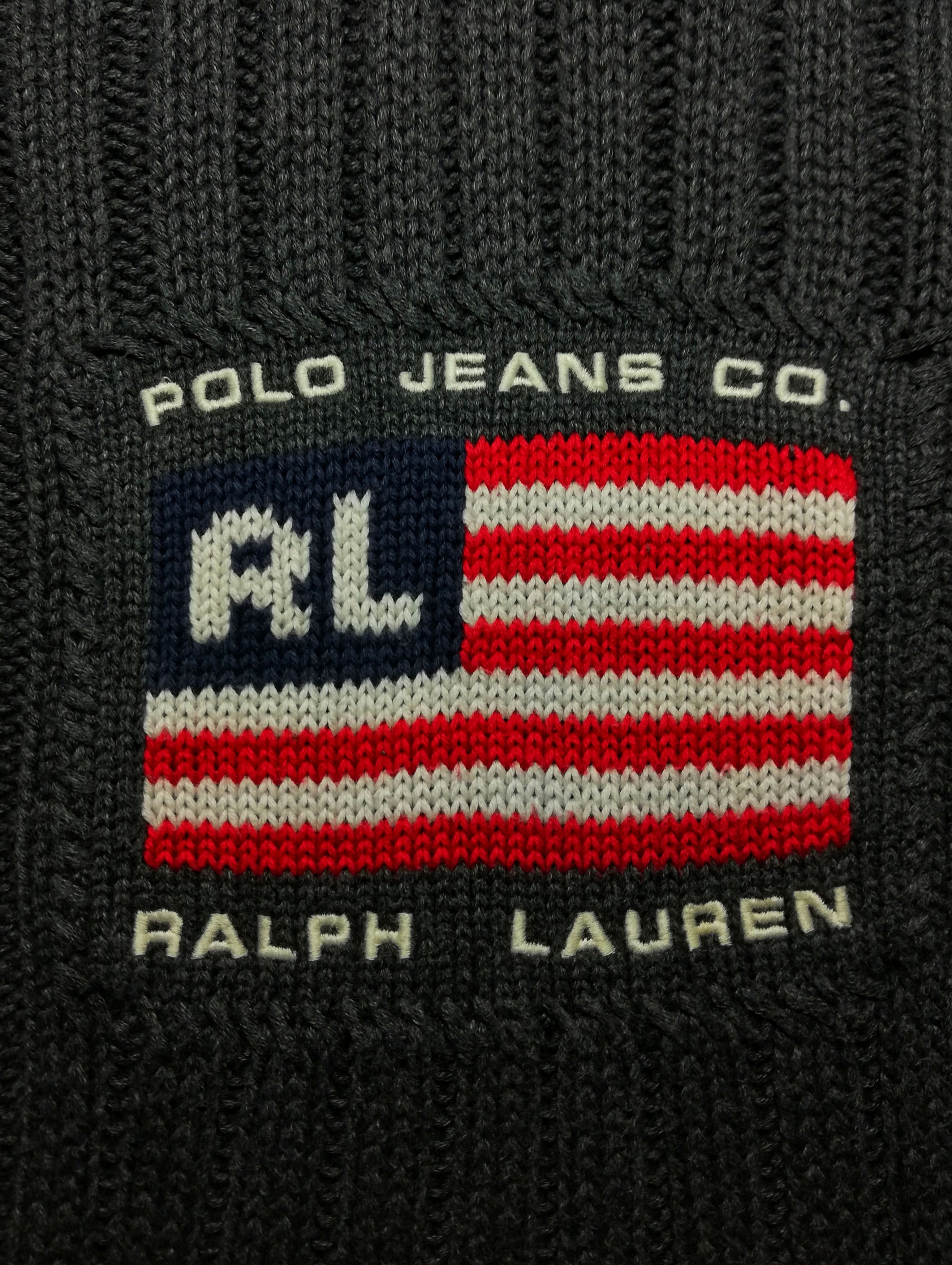 Polo Ralph Lauren × Ralph Lauren 🔥Polo Jeans The Flag RL Big Logo Bendera Knitwear Hoodie Size US S / EU 44-46 / 1 - 8 Thumbnail