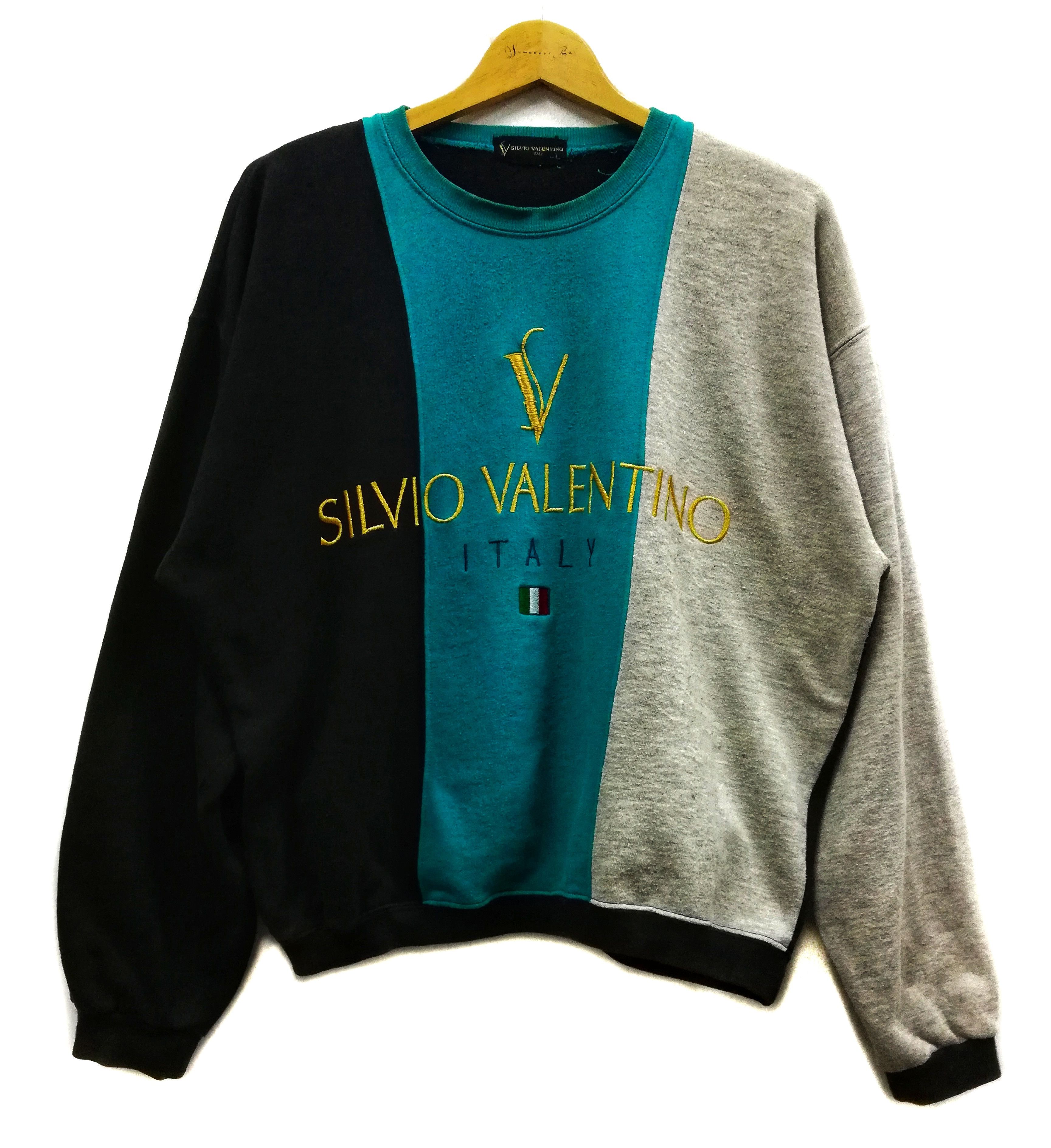Valentino × Vintage 🔥Silvio Valentino Italy Big Logo Hyperbeast Sweatshirt Size US M / EU 48-50 / 2 - 1 Thumbnail