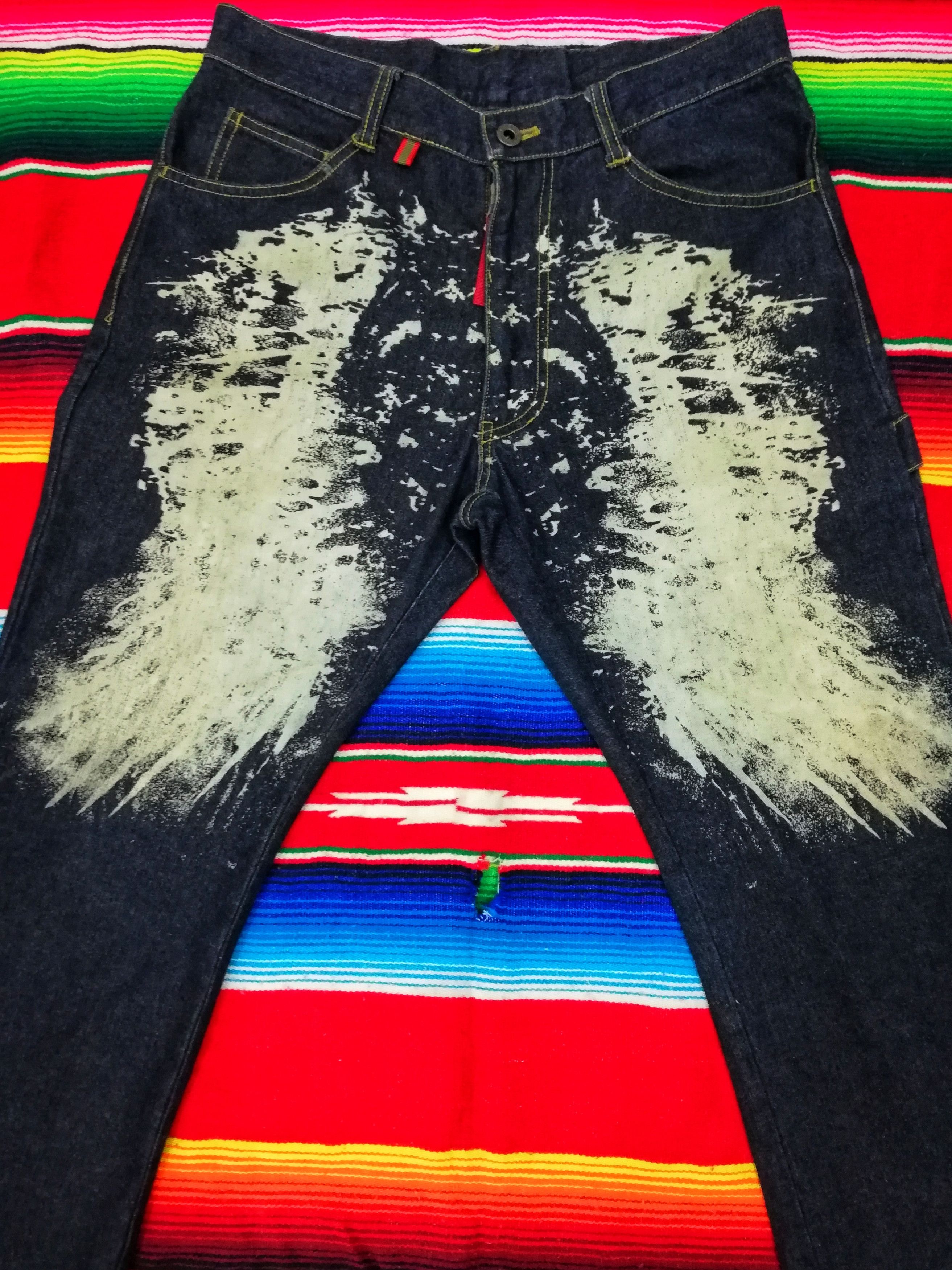Japanese Brand 🔥291295 Homme Fifth Collection Denim 2000 Painter Jeans Size US 32 / EU 48 - 4 Thumbnail