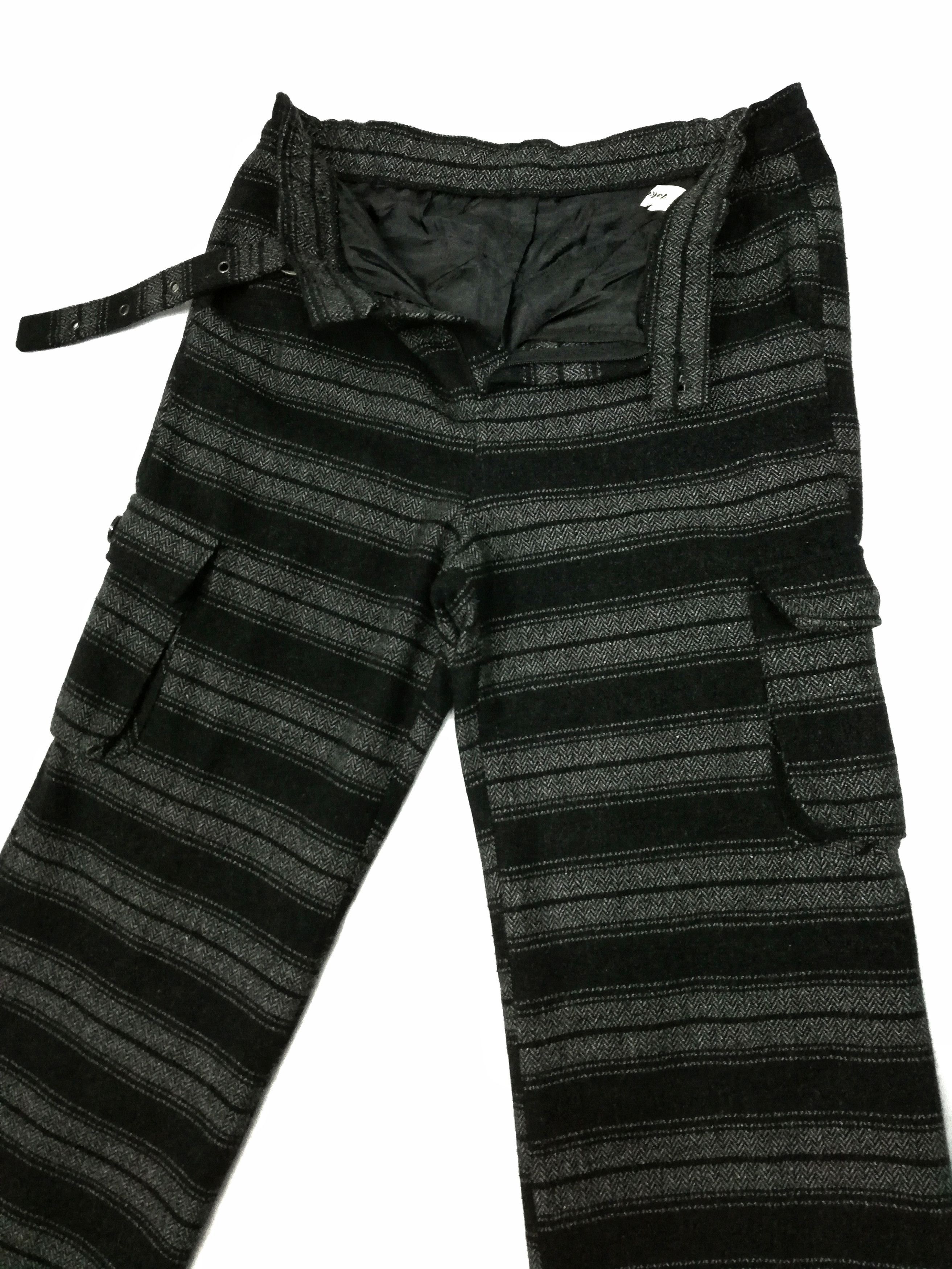 Designer × Japanese Brand 🔥DOPE OG Takuya Wool Herringbone Cargo Pocket Stripe Pants Size US 29 - 6 Thumbnail