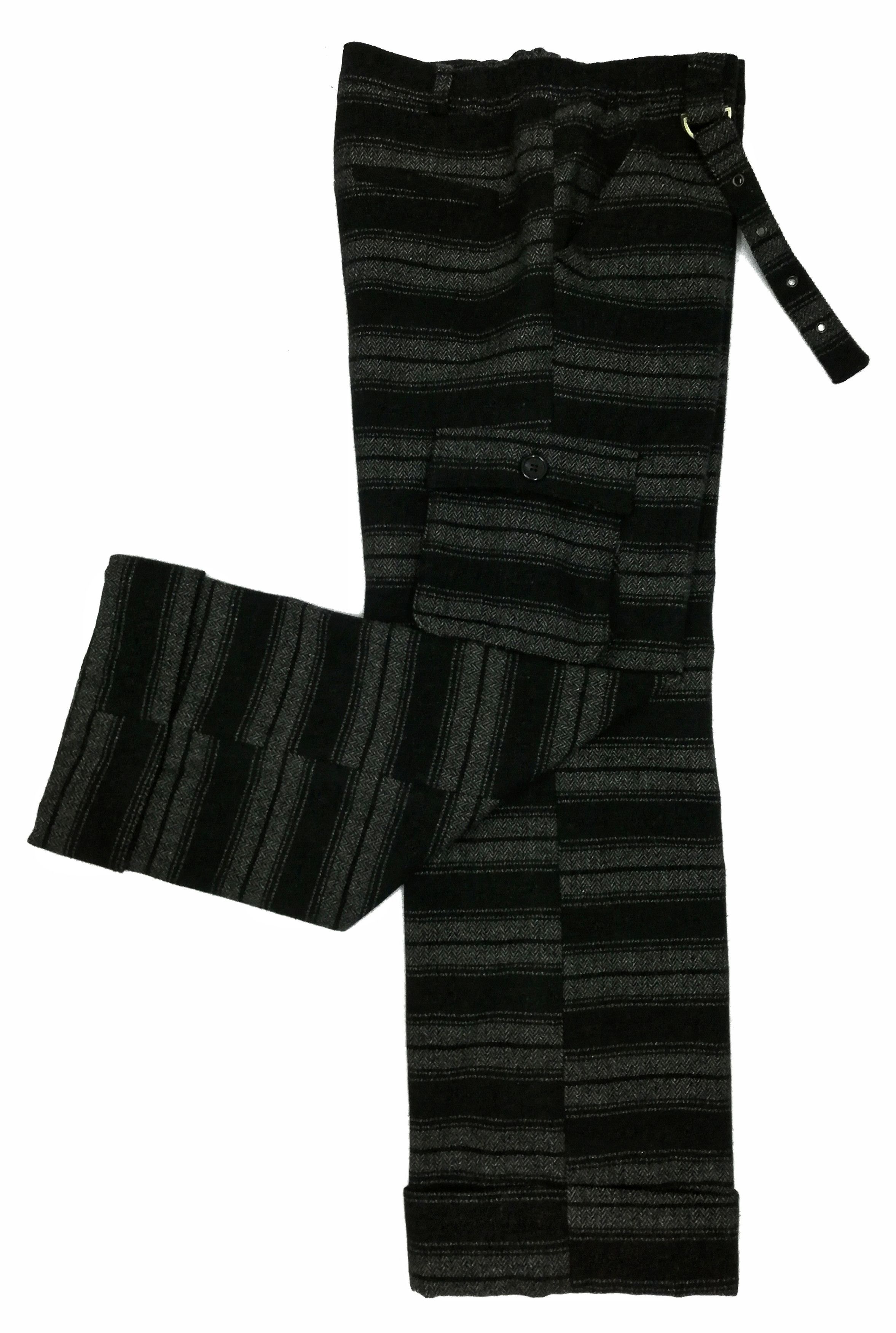 Designer × Japanese Brand 🔥DOPE OG Takuya Wool Herringbone Cargo Pocket Stripe Pants Size US 29 - 9 Thumbnail