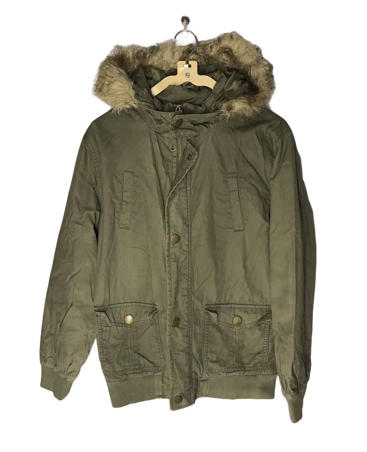 Japanese Brand × Streetwear Blue moon blue fur hoodie jacket