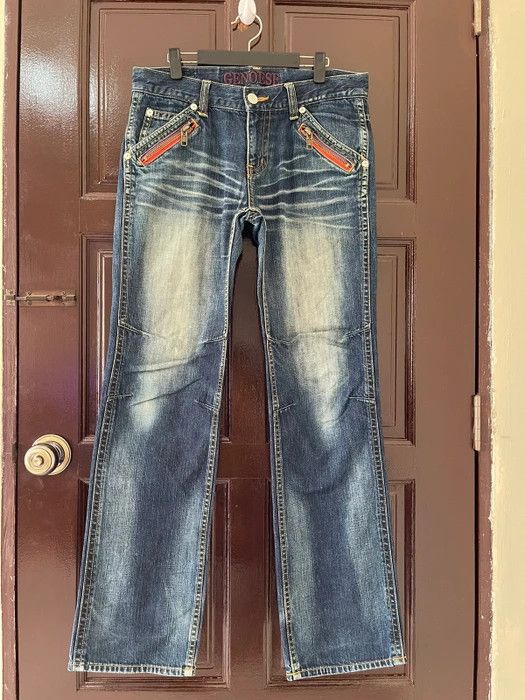 Denime × Vintage Rare Item🔥Genoese Multi zipper Denim Pants Size US 33 - 1 Thumbnail