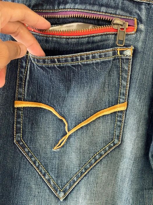 Denime × Vintage Rare Item🔥Genoese Multi zipper Denim Pants Size US 33 - 9 Thumbnail