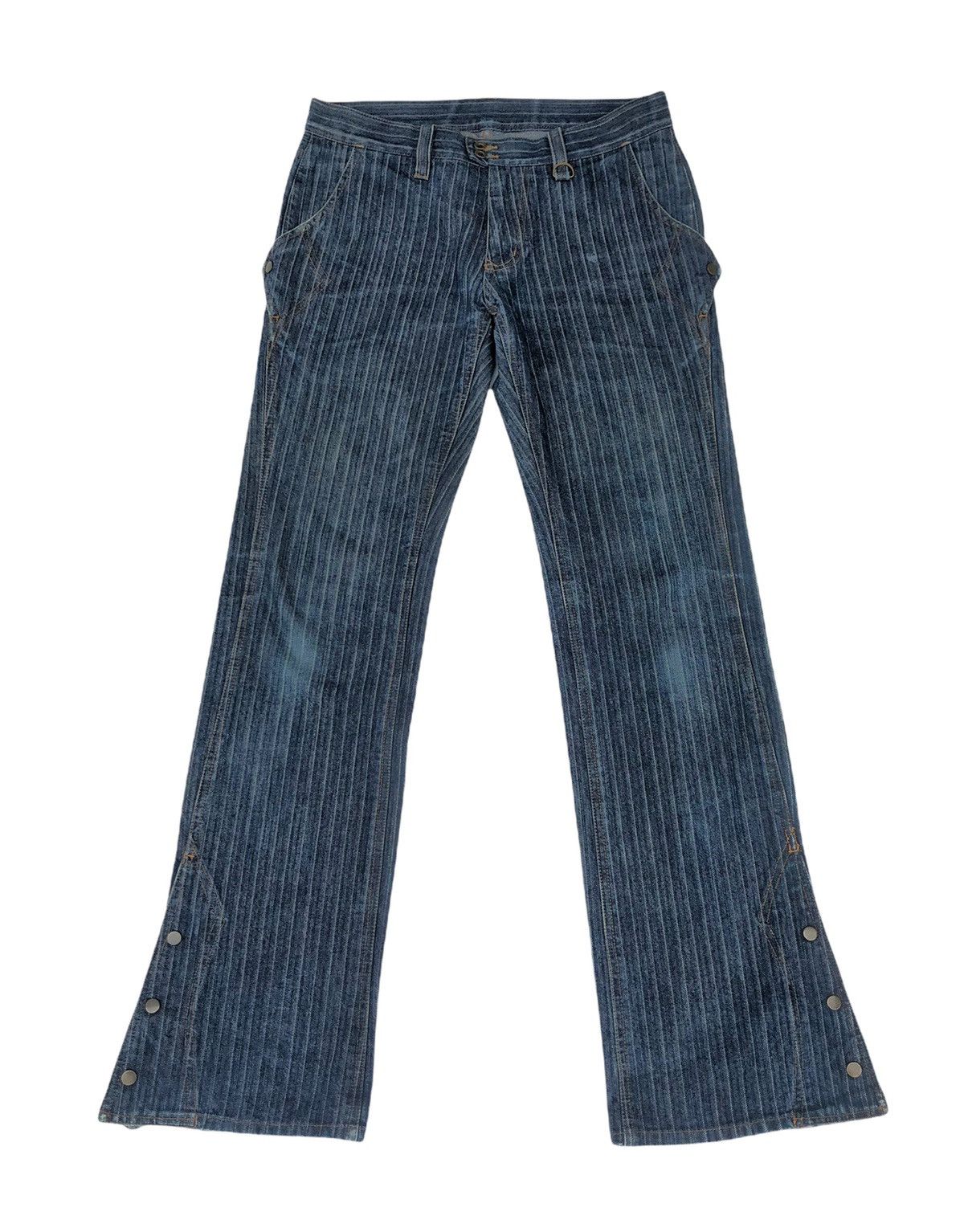 Japanese Brand 🔥Japanese Nicole for Men Stripes Flare Jeans 🔥 Size US 32 / EU 48 - 1 Thumbnail