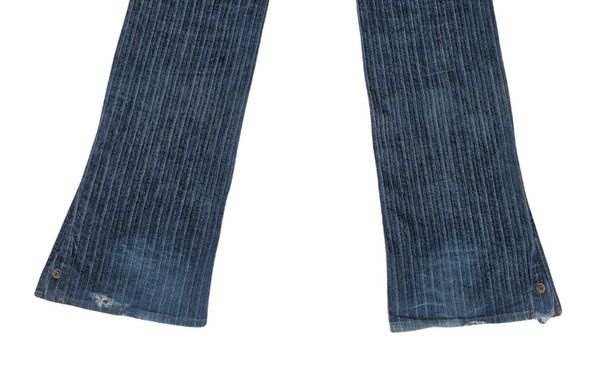 Japanese Brand 🔥Japanese Nicole for Men Stripes Flare Jeans 🔥 Size US 32 / EU 48 - 6 Thumbnail