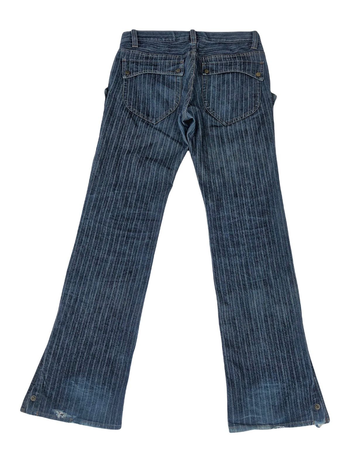 Japanese Brand 🔥Japanese Nicole for Men Stripes Flare Jeans 🔥 Size US 32 / EU 48 - 2 Thumbnail