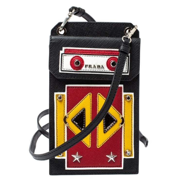 image of Prada Robot Case Bag in Black, Men's