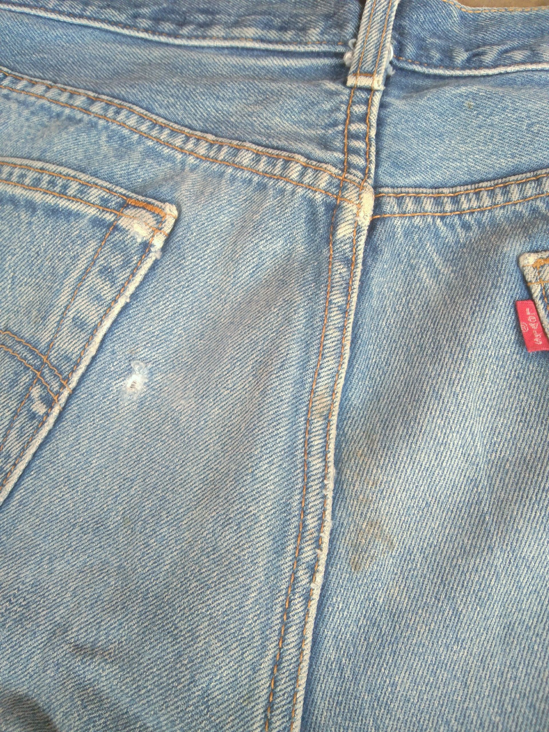 Levi's Vintage Levi's 501 Mud Wash Distressed Jeans 34x32 Size US 34 / EU 50 - 4 Thumbnail