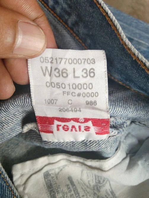 Levi's Vintage Levi's 501 Mud Wash Distressed Jeans 34x32 Size US 34 / EU 50 - 12 Thumbnail
